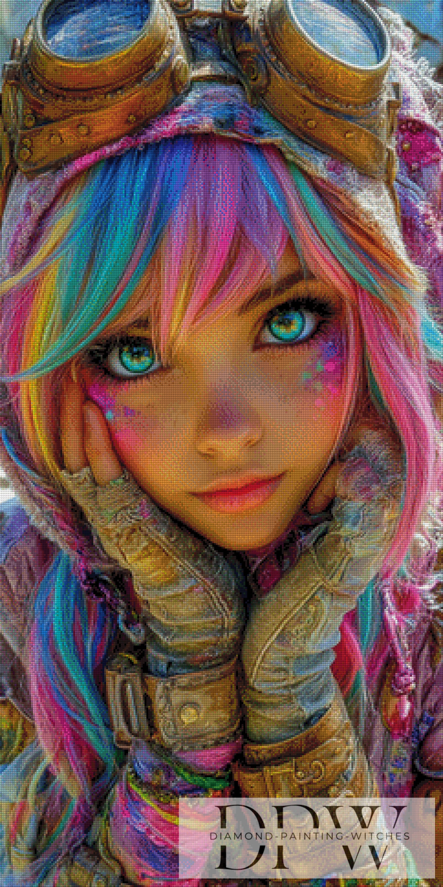 Rainbow Steampunk by CreatiVart 60x120cm mit 370 Farben DPW-3231