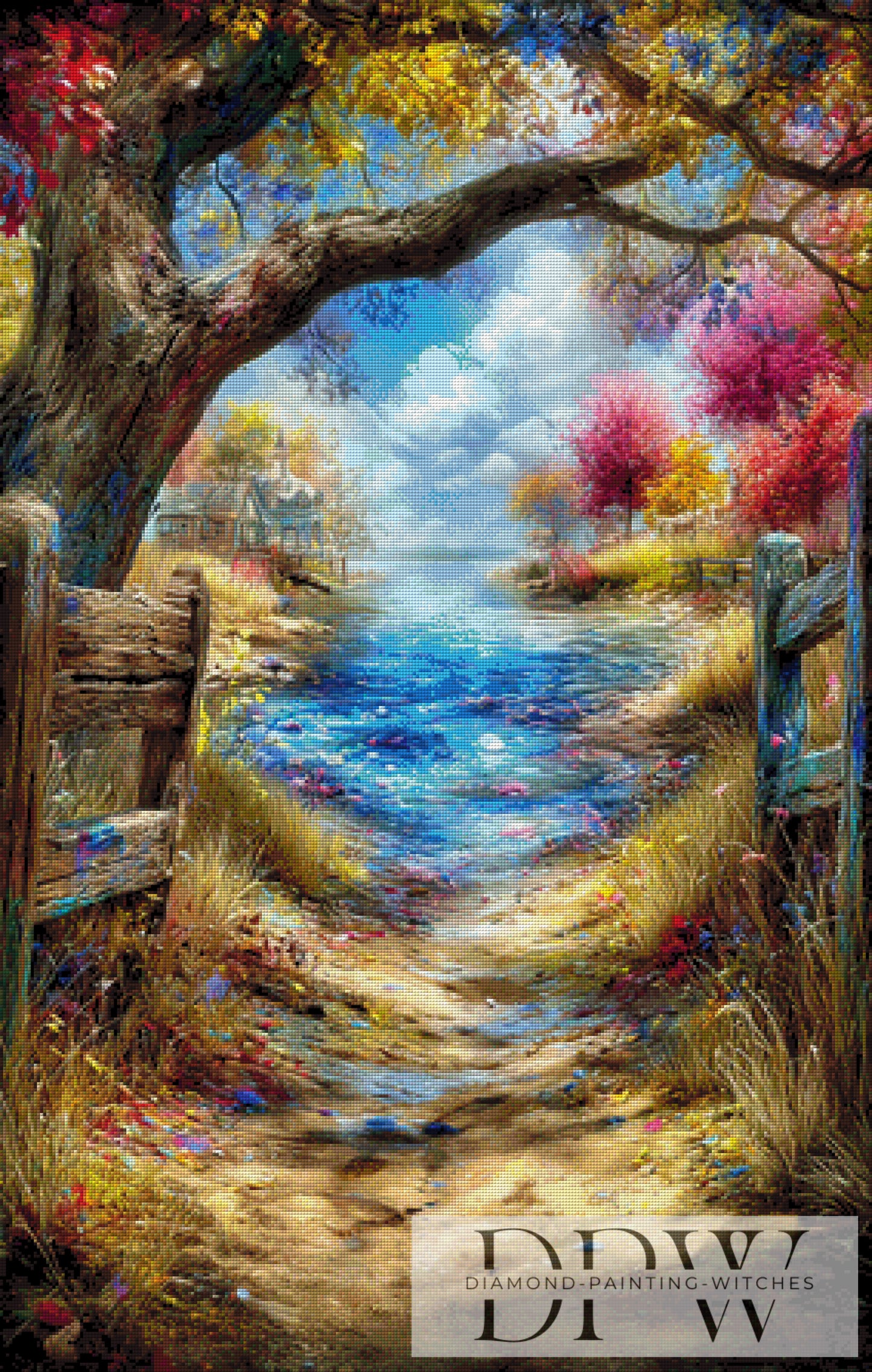 Konfetti Bucht by CreatiVart 70x110cm mit 370 Farben DPW-3232