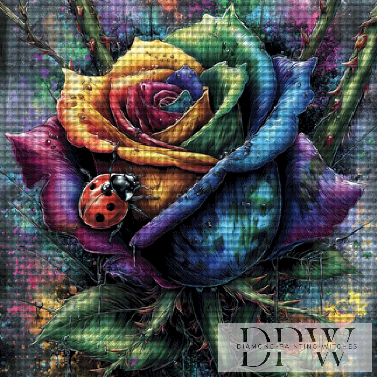 Rosenglück by Sweet_Loco_AI 80x80cm mit 300 Farben DPW-3260