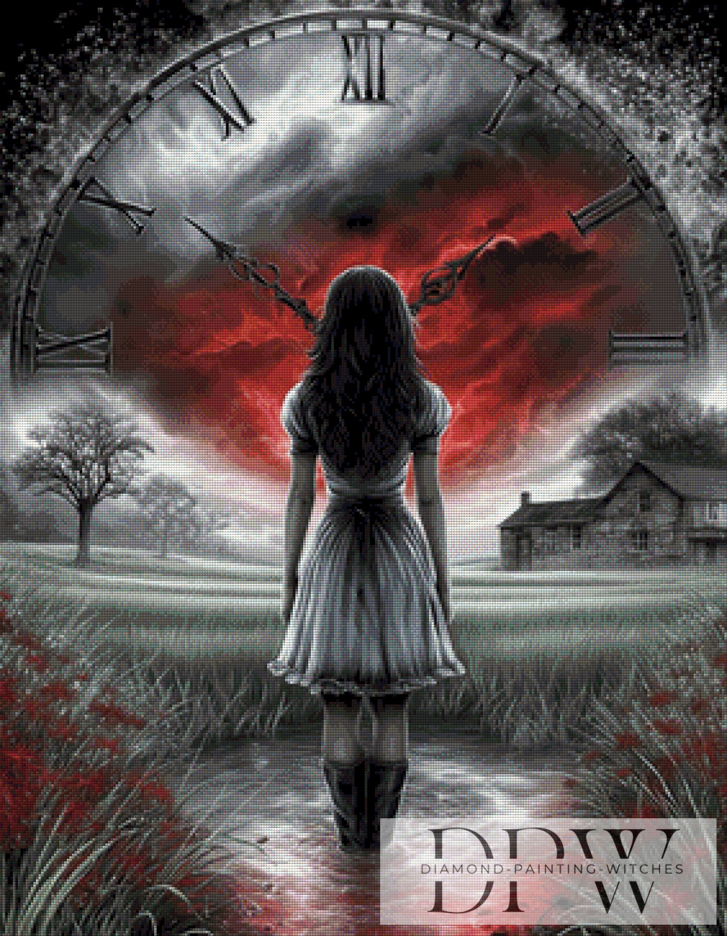 Question of Time by Sweet_Loco_AI 70x90cm mit 110 Farben DPW-3261