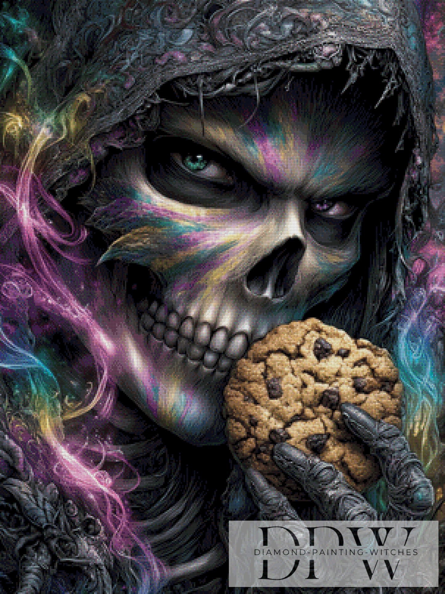 Krümelmonster by Sweet_Loco_AI 75x100cm mit 210 Farben DPW-3271