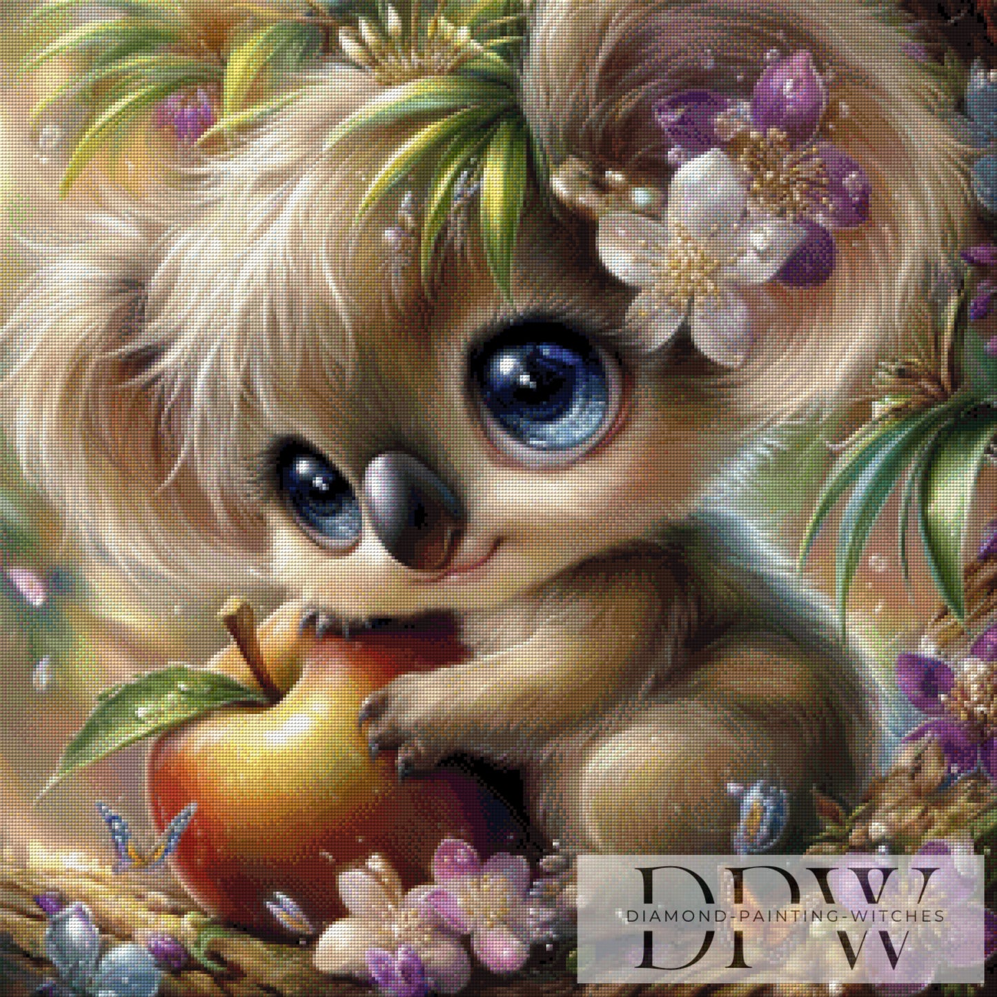 Lecker Apfel by Sweet_Loco_AI 75x75cm mit 240 Farben DPW-3279