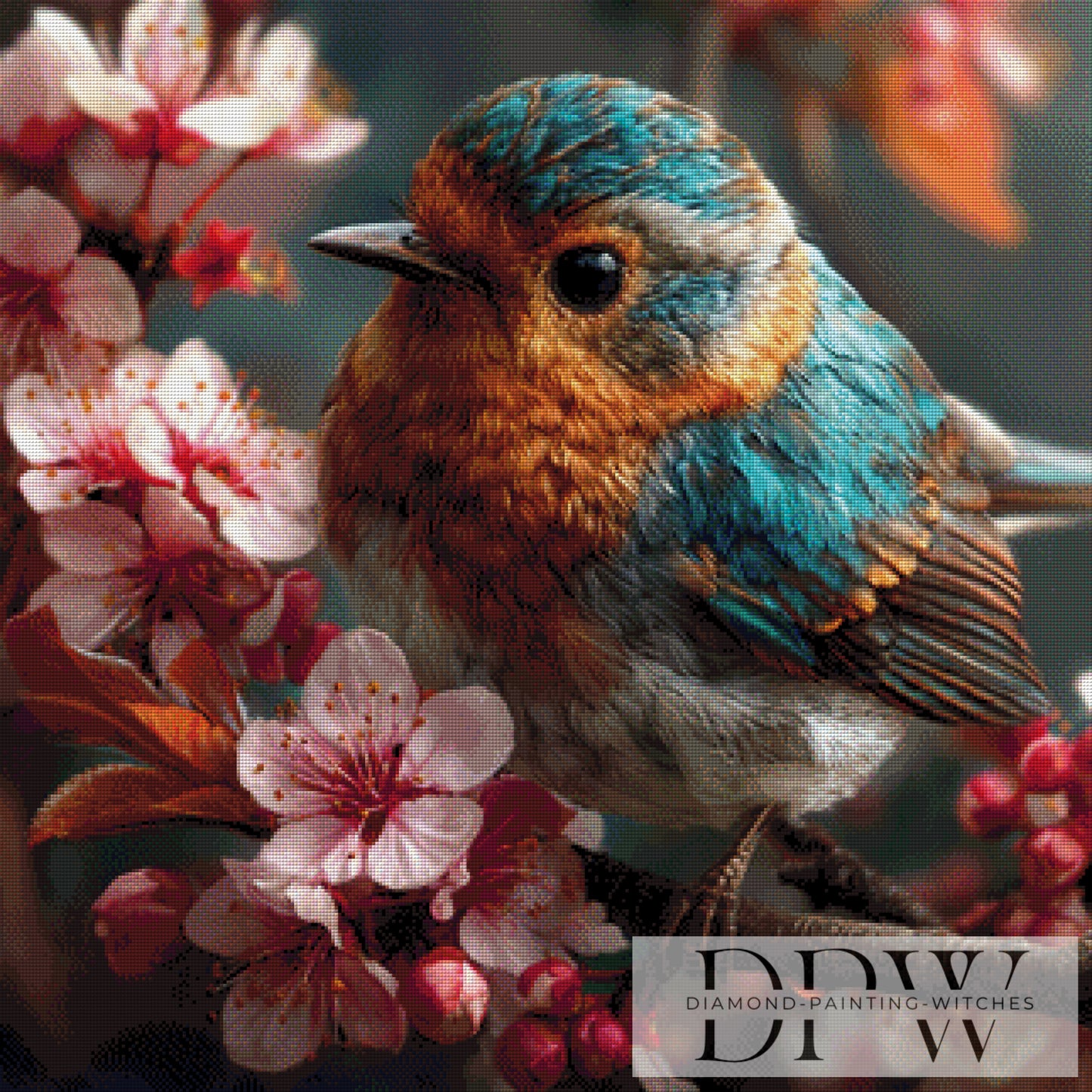 Piepmätzchen by QN 80x80cm mit 270 Farben DPW-3310