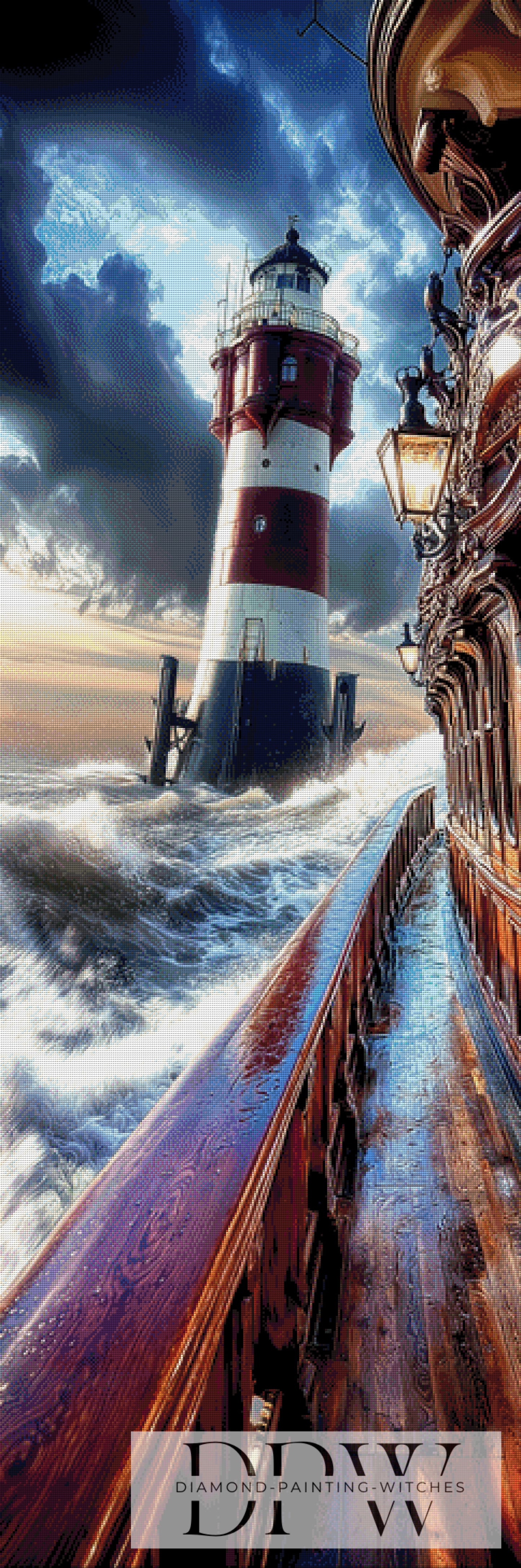 Stürmische Seefahrt by Pixxel Pics 60x180cm mit 240 Farben DPW-3347