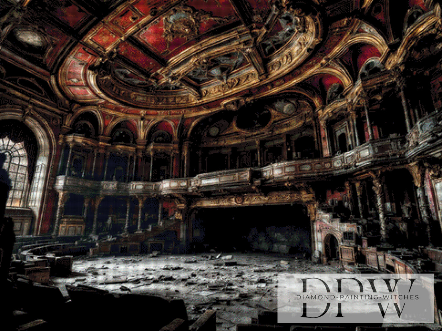 Lost Theater by QN 120x90cm mit 160 Farben DPW-3351