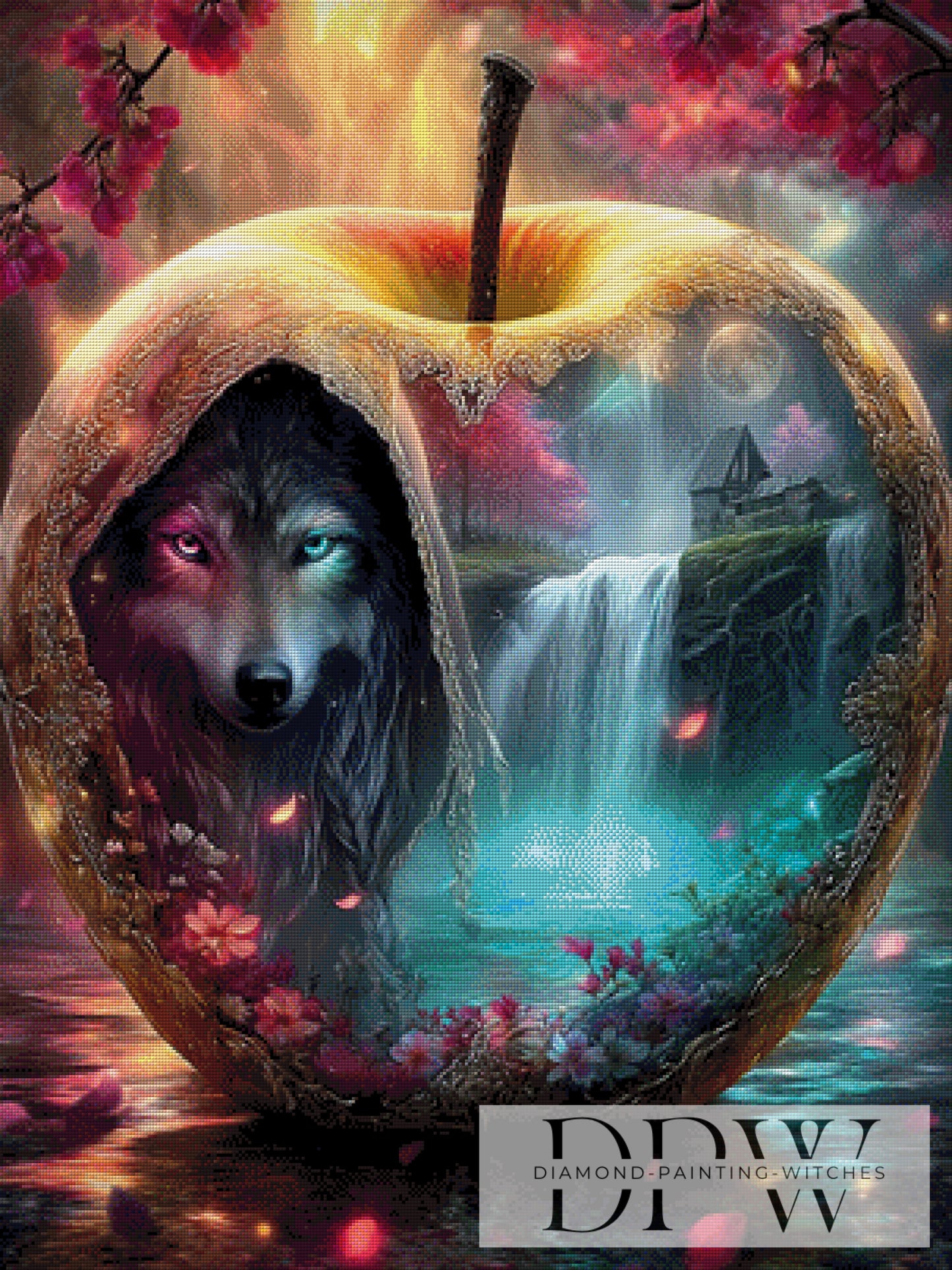 Märchenapfel by Elly_A.I 75x100cm mit 320 Farben DPW-3373