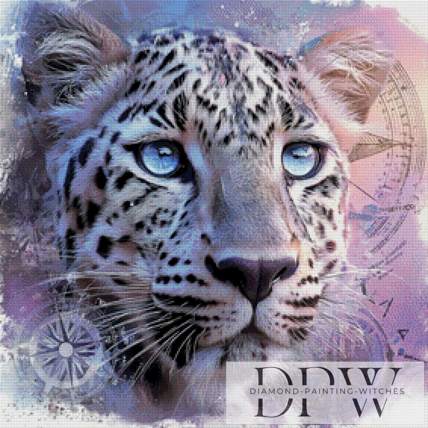 Kompass der Wildnis by ellufija 70x70cm mit 130 Farben DPW-3376