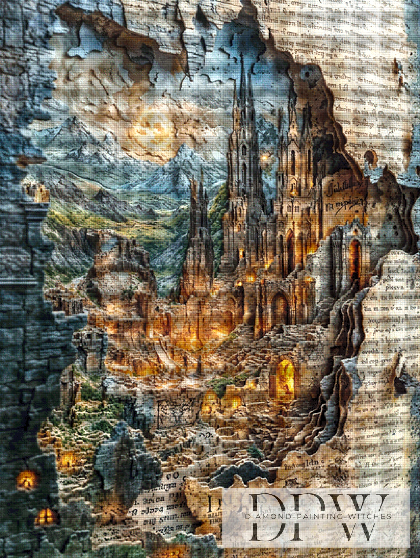 Lettered Kingdom by Pixxel Pics 100x132,5cm mit 230 Farben DPW-3386