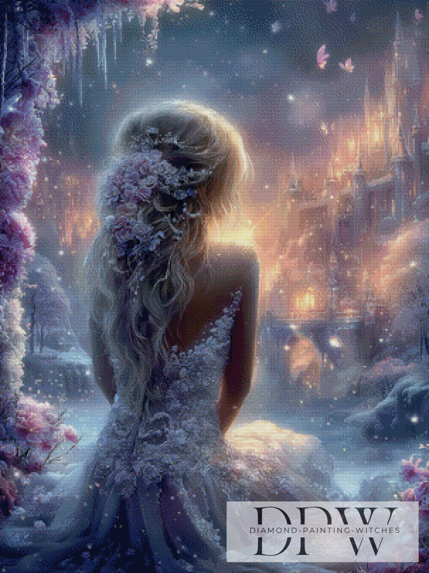 Eisrosenprinzessin by Elly_A.I 75x100cm mit 150 Farben DPW-3397