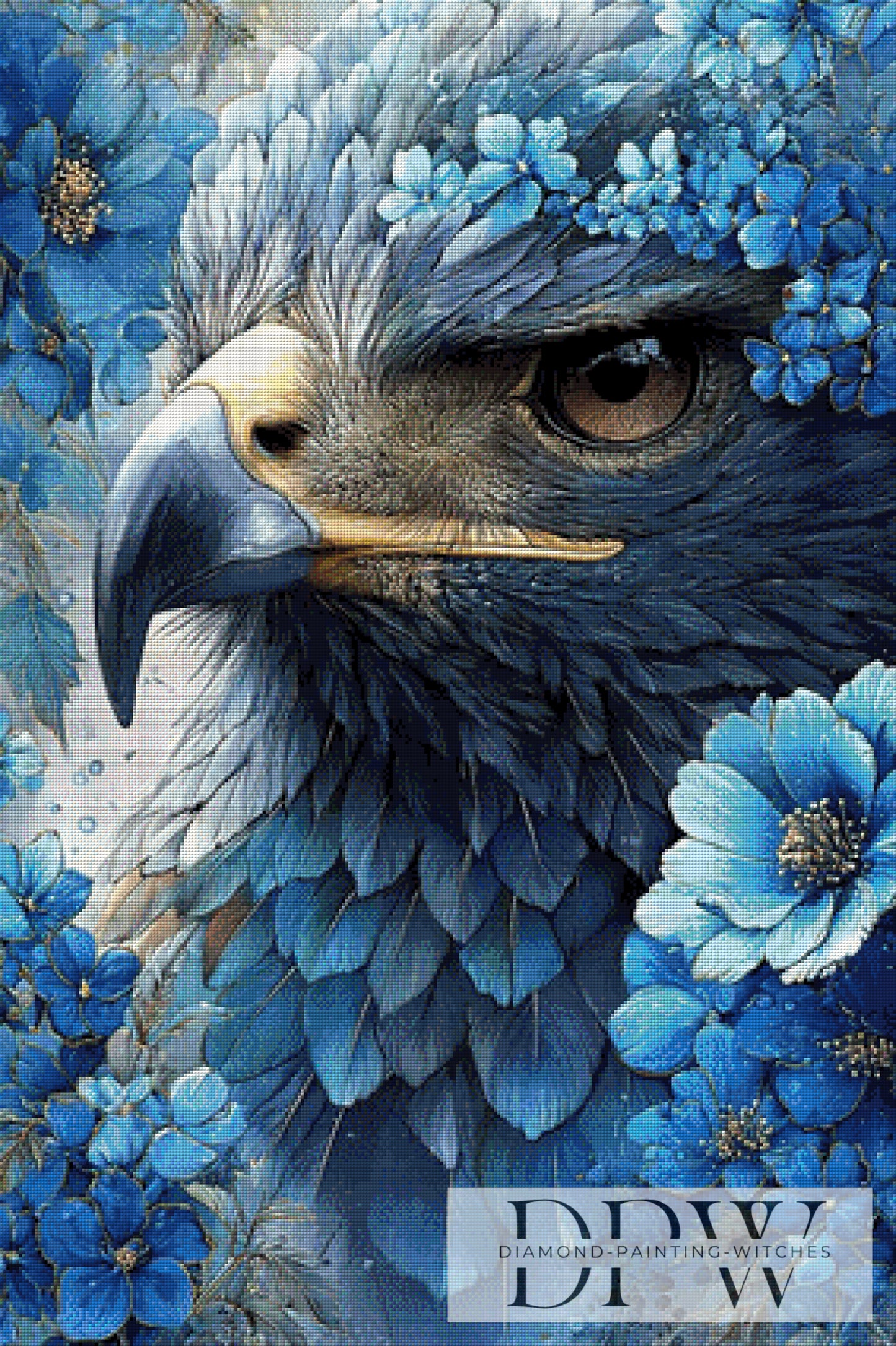 Aquilae Darkfeather by Pixxel Pics 70x105cm mit 185 Farben DPW-3409