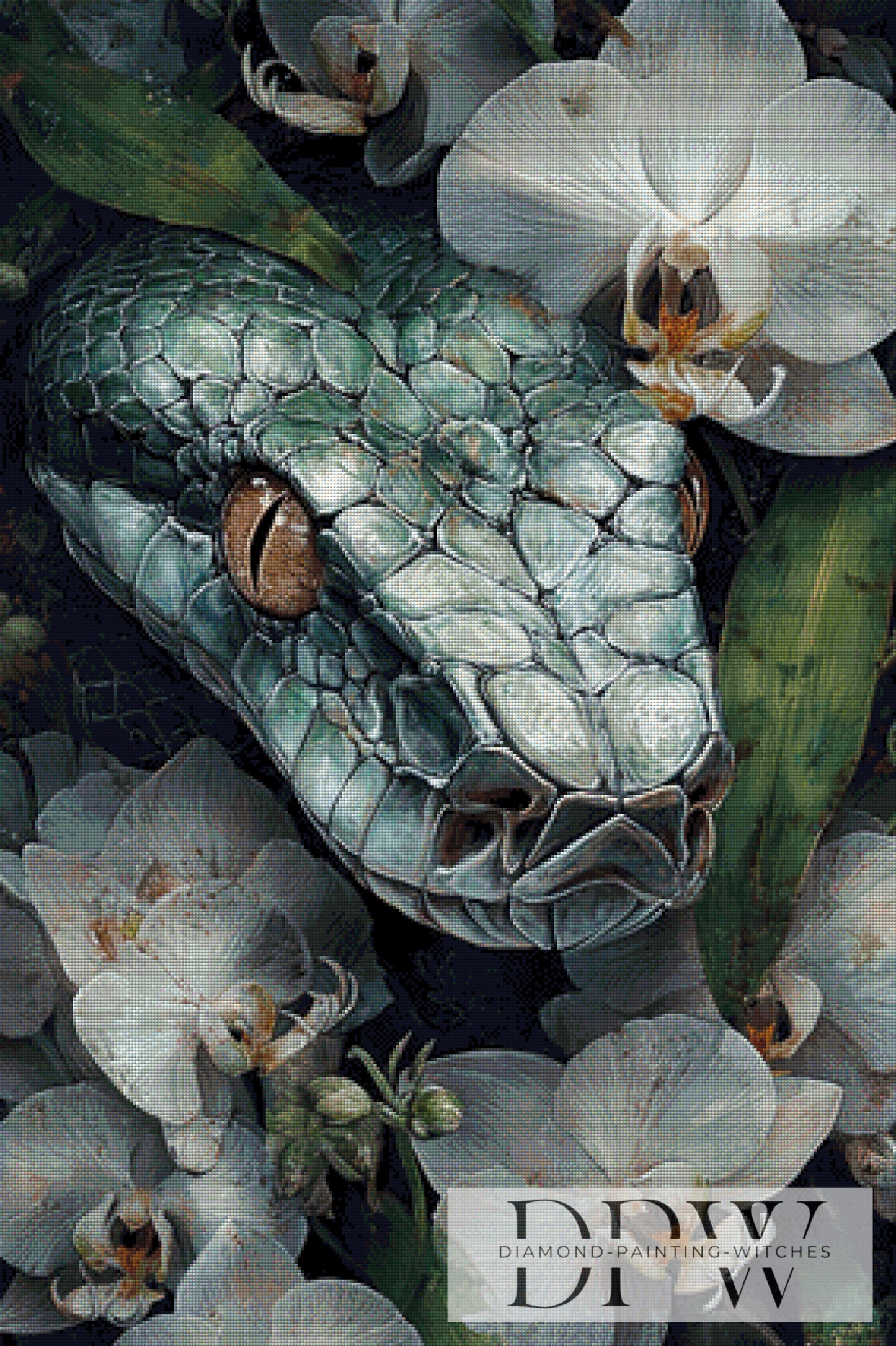 Serpentine Scalewind by Pixxel Pics 70x105cm mit 140 Farben DPW-3412