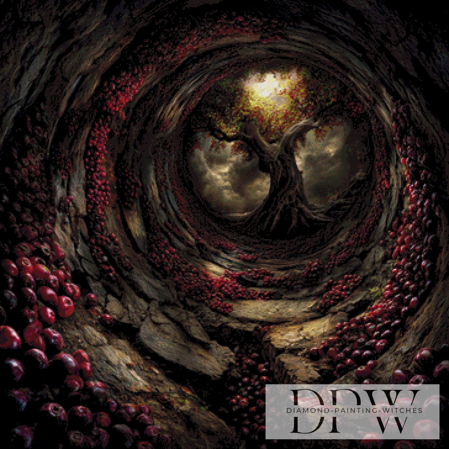 Verlorenes Obst by QN 90x90cm mit 165 Farben DPW-3421