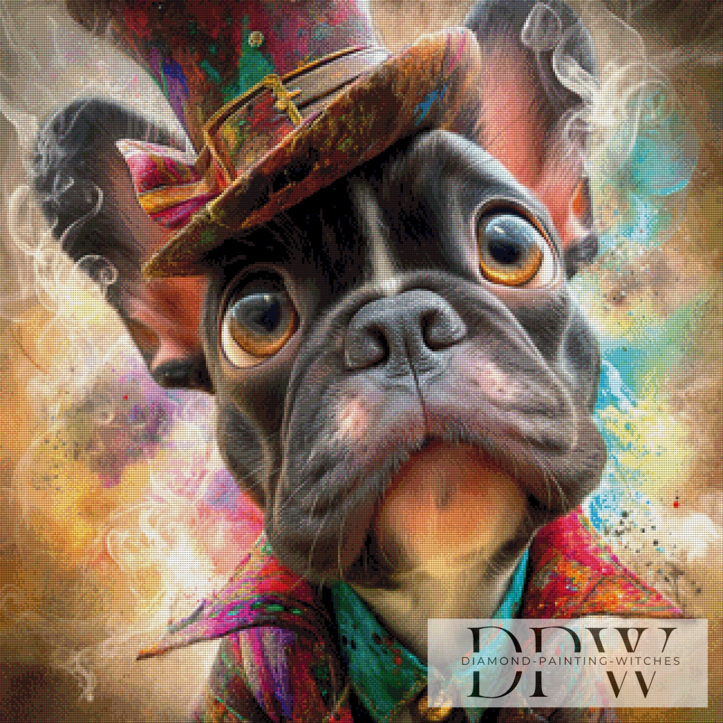 Party Bull by Casalla Vendetta 80x80cm mit 333 Farben DPW-3430