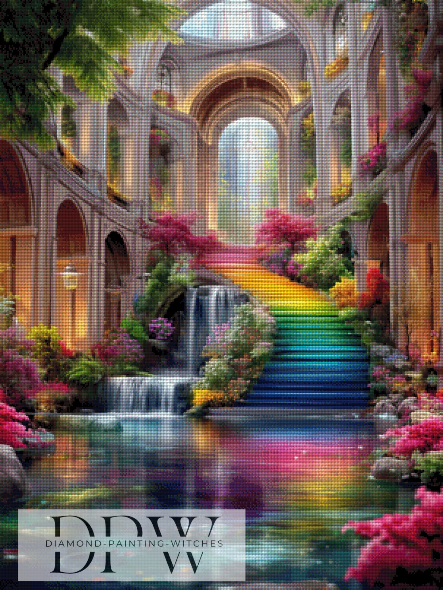 Rainbow Hall I by QN 75x100cm mit 370 Farben DPW-3454