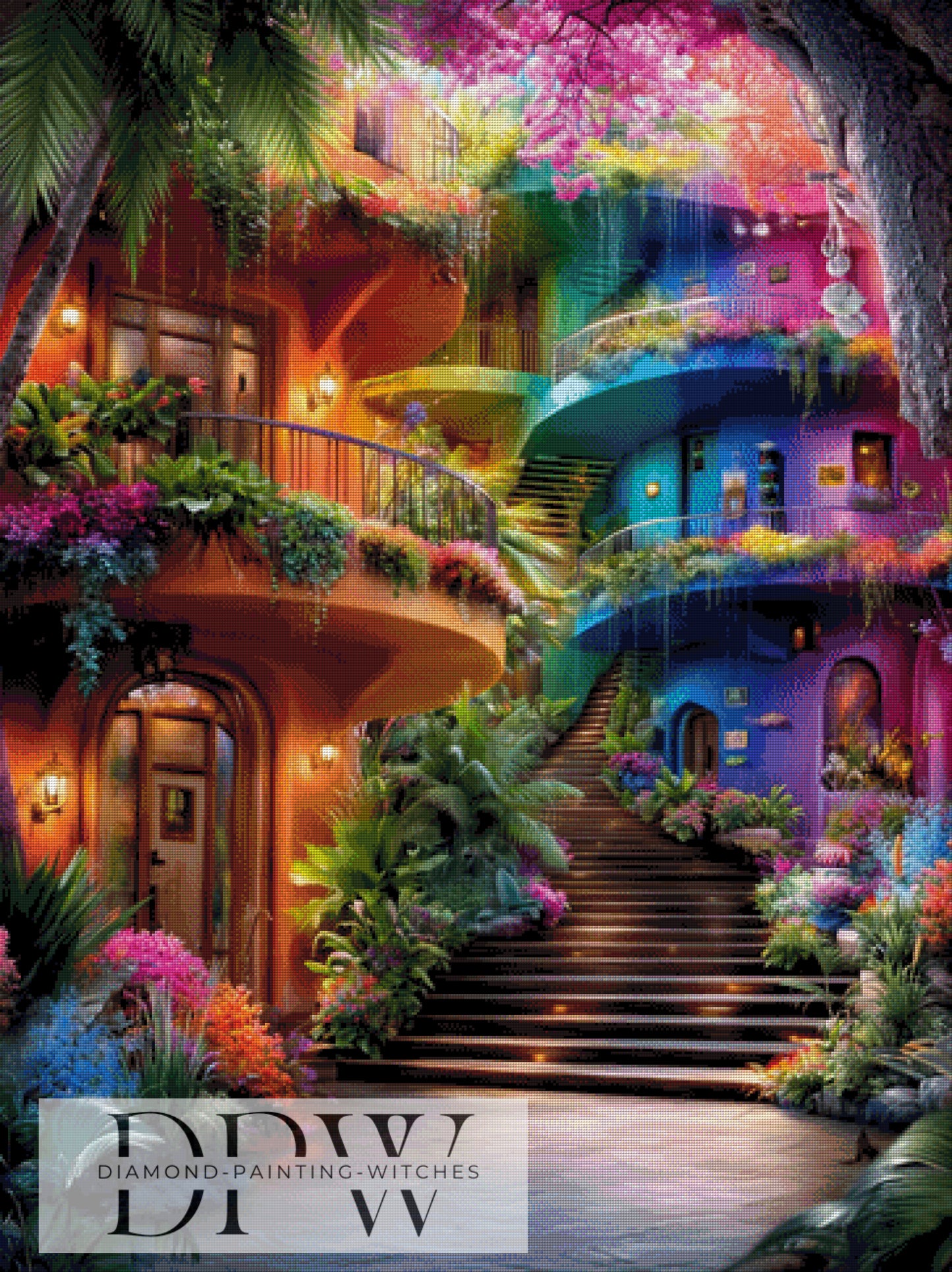 Rainbow Hall II by QN 90x120cm mit 410 Farben DPW-3455