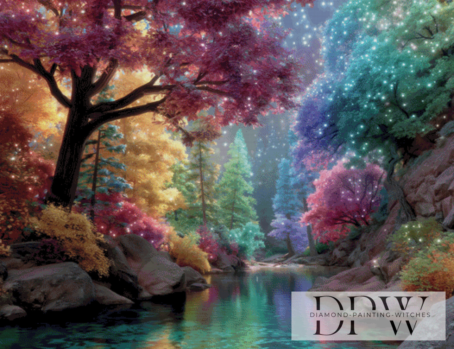 Zaubersee by QN 130x100cm mit 300 Farben DPW-3475