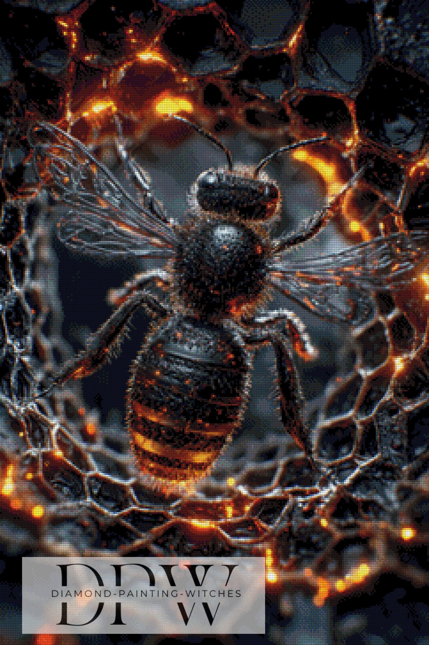 Honey Bee by Pixxel Pics 60x90cm mit 190 Farben DPW-3511