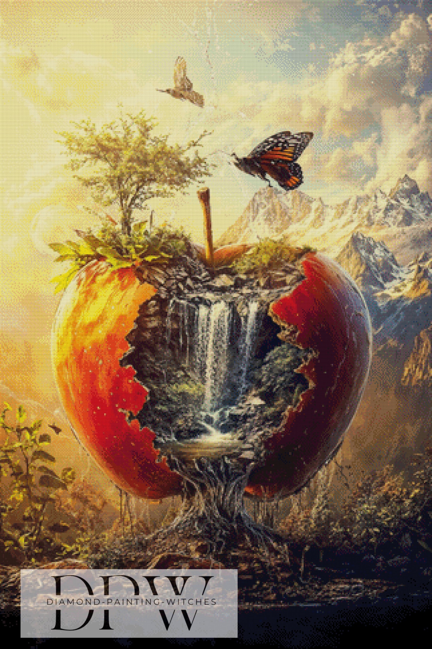 Paradise apple by Pixxel Pics 80x120cm mit 195 Farben DPW-3521