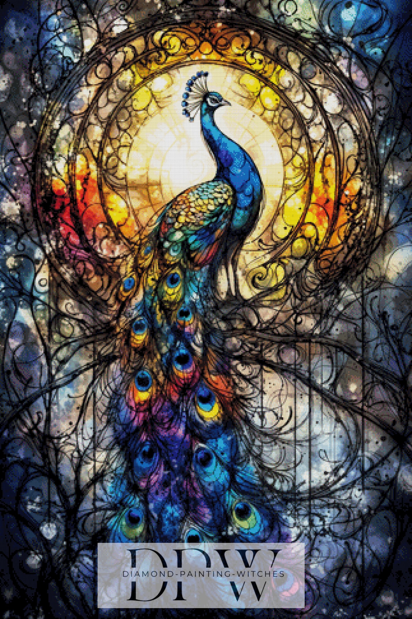 Peacock fantasy by Pixxel Pics 80x120cm mit 360 Farben DPW-3529