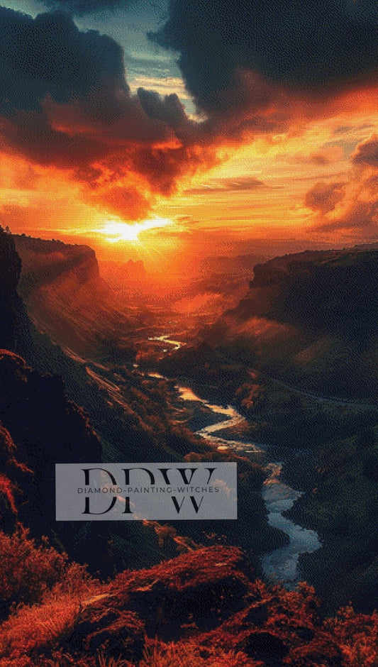 Atmospheric Landscape by Guardian Angel, 80x140cm mit 150 Farben DPW-353