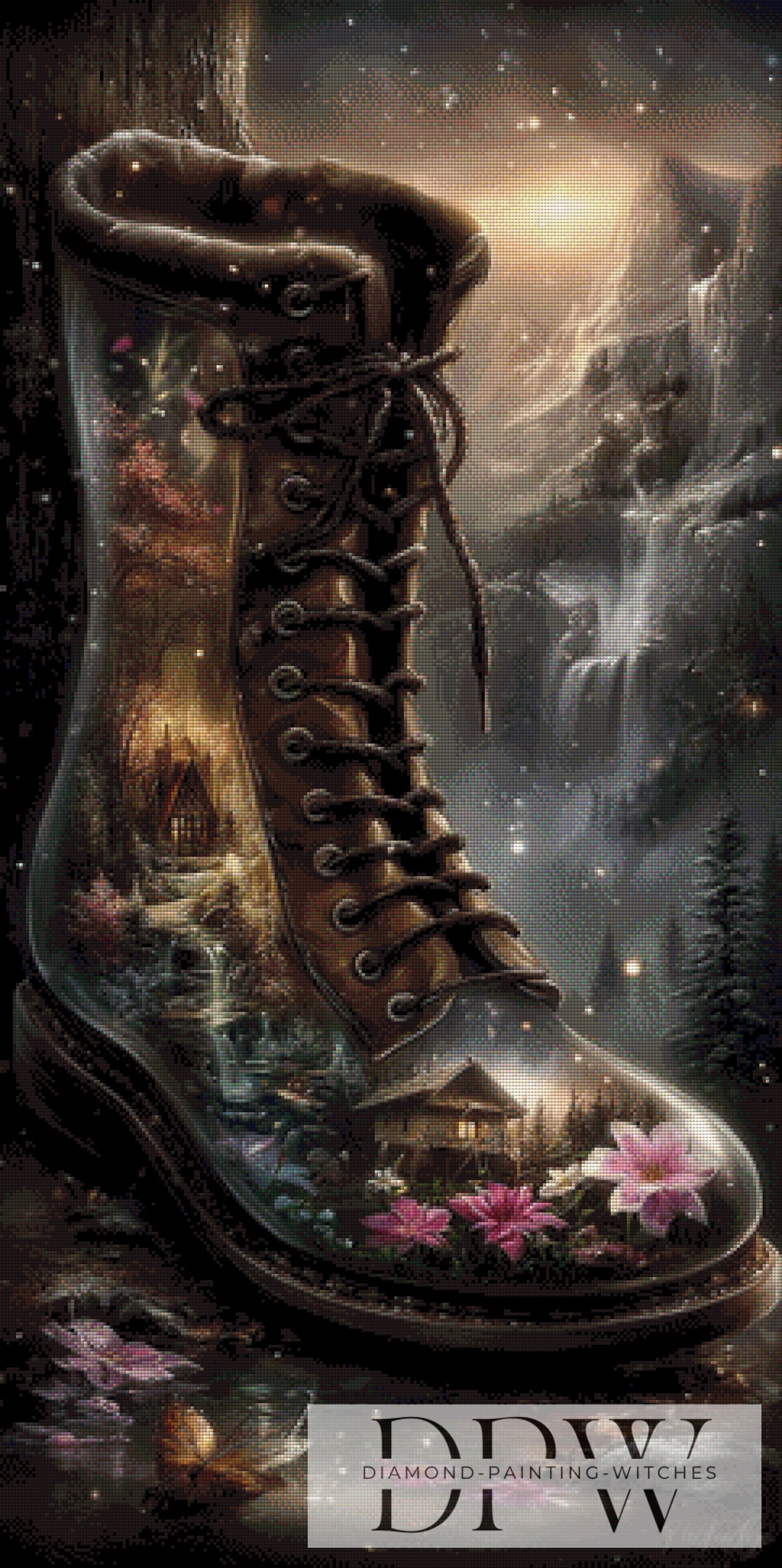 Der gläserne Traumschuh II by Elly_A.I. 60x120cm mit 150 Farben DPW-3531