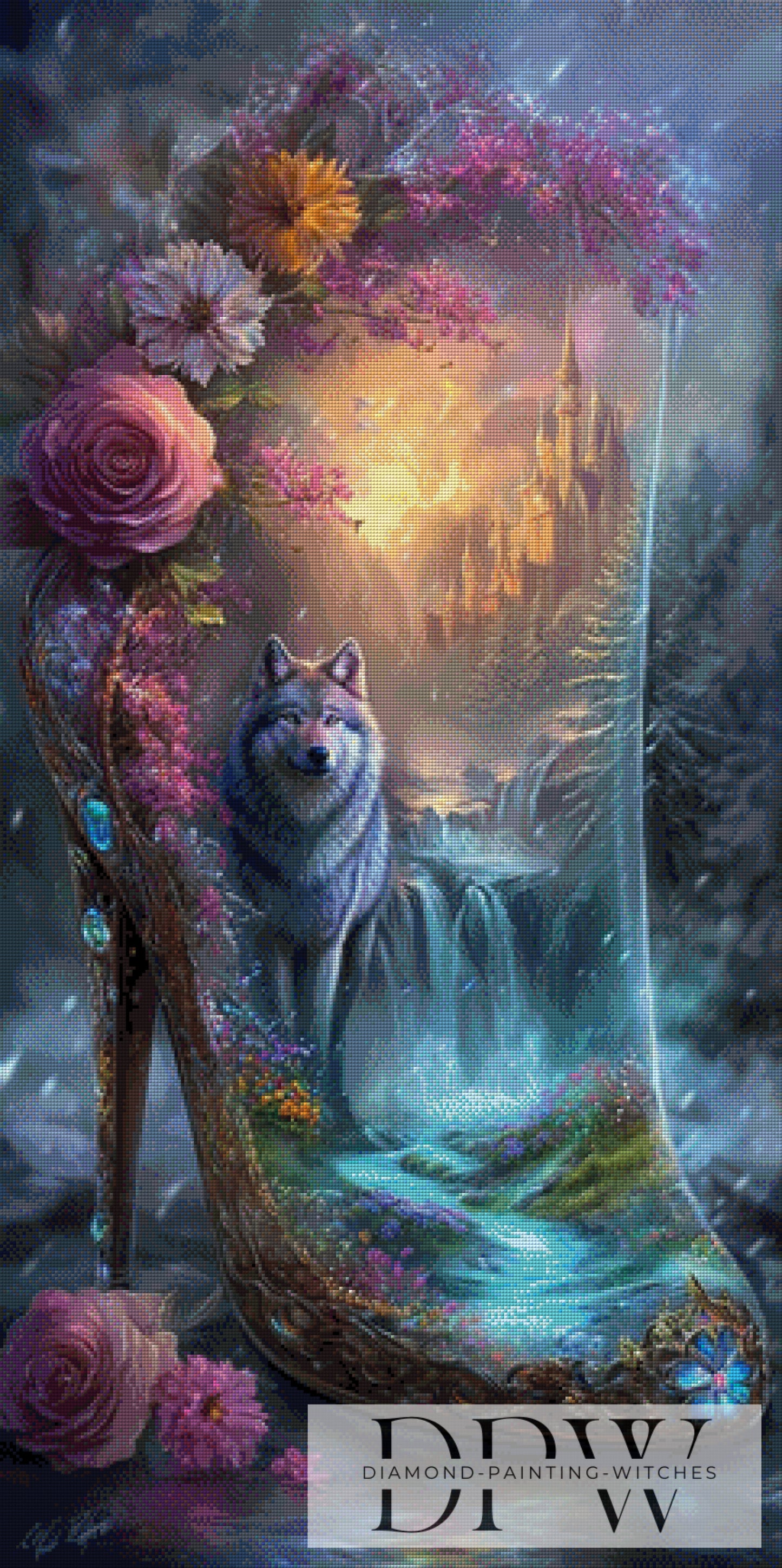 Der gläserne Traumschuh IV by Elly_A.I. 60x120cm mit 250 Farben DPW-3533