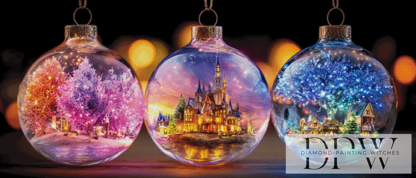 Funkelndes Glitzer Trio by theA.art 140x60cm mit 410 Farben DPW-3535