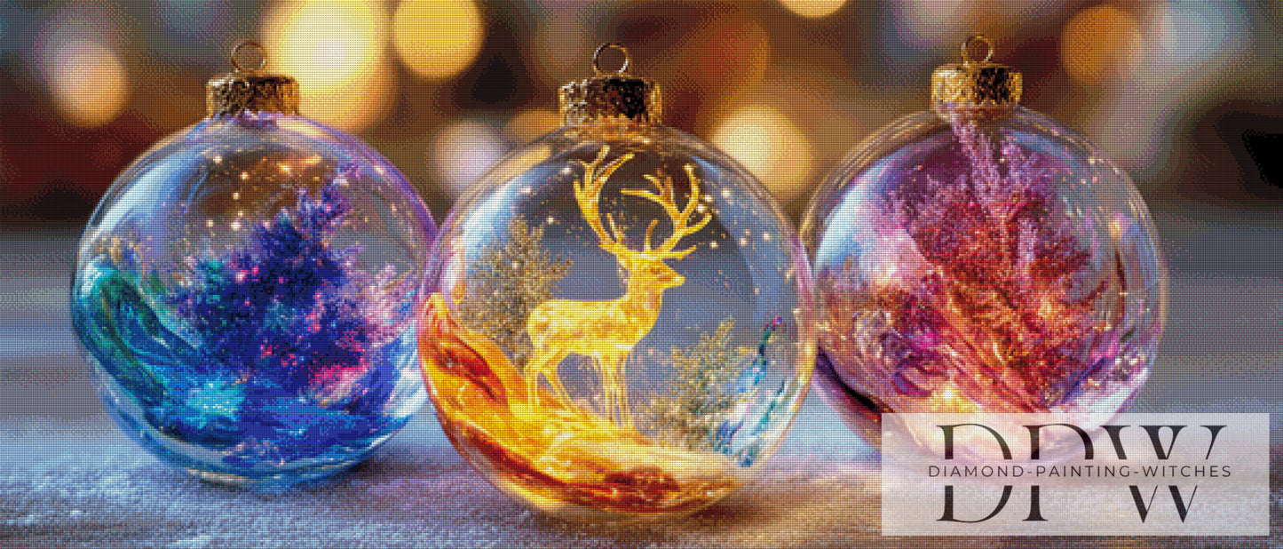 Glitzerndes Funkel Trio by theA.art 140x60cm mit 350 Farben DPW-3536