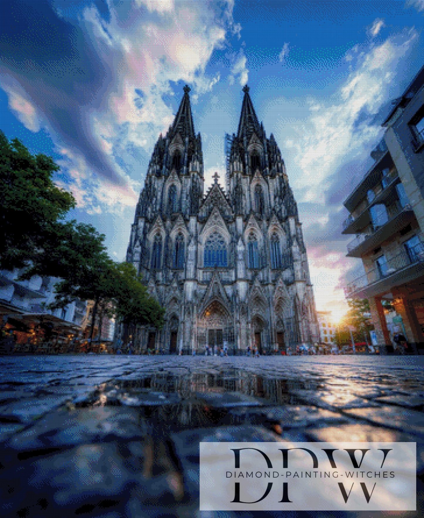 Kölner Dom by theA.art 90x110cm mit 200 Farben DPW-3539