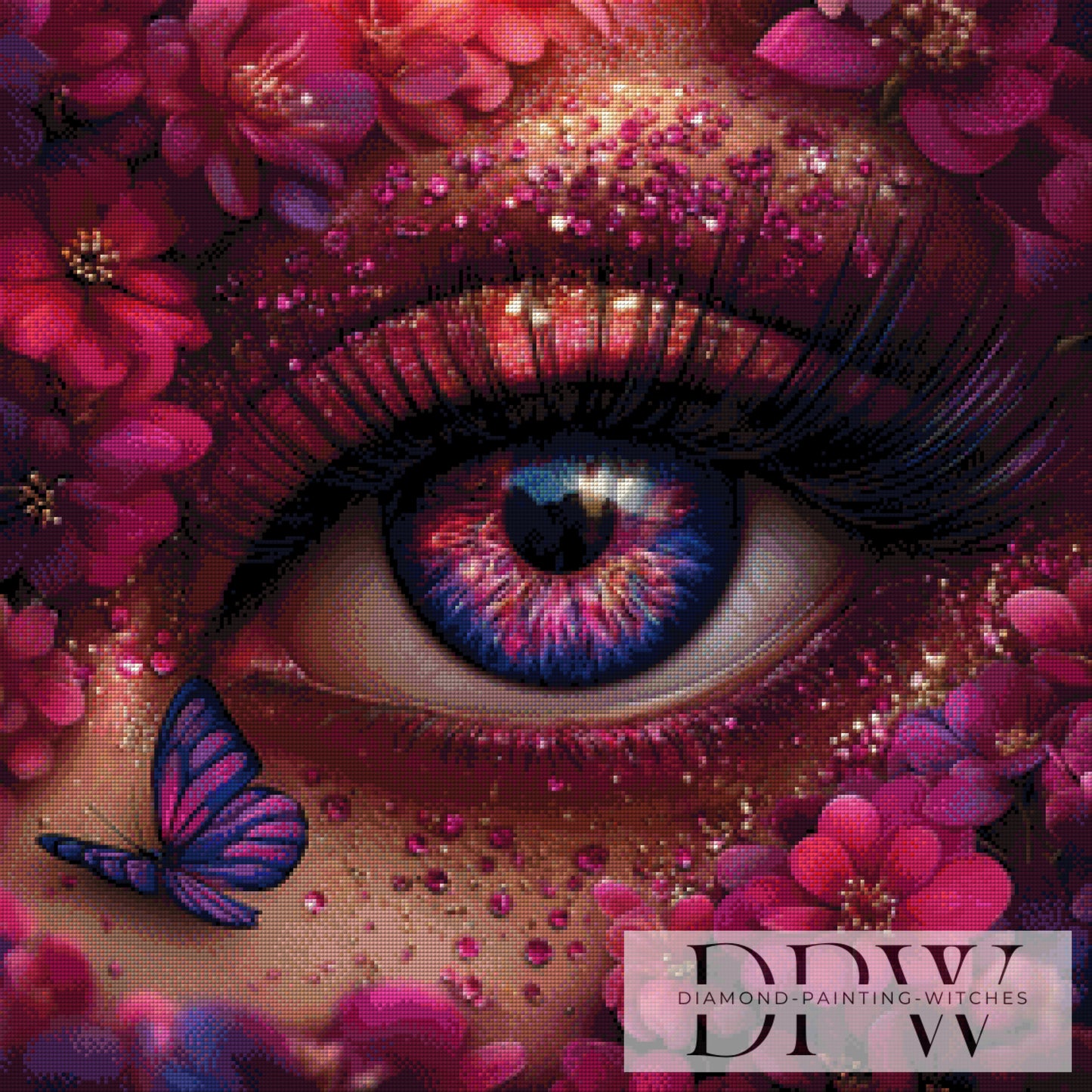 The dream eye by ellufija 70x70cm mit 180 Farben DPW-3547