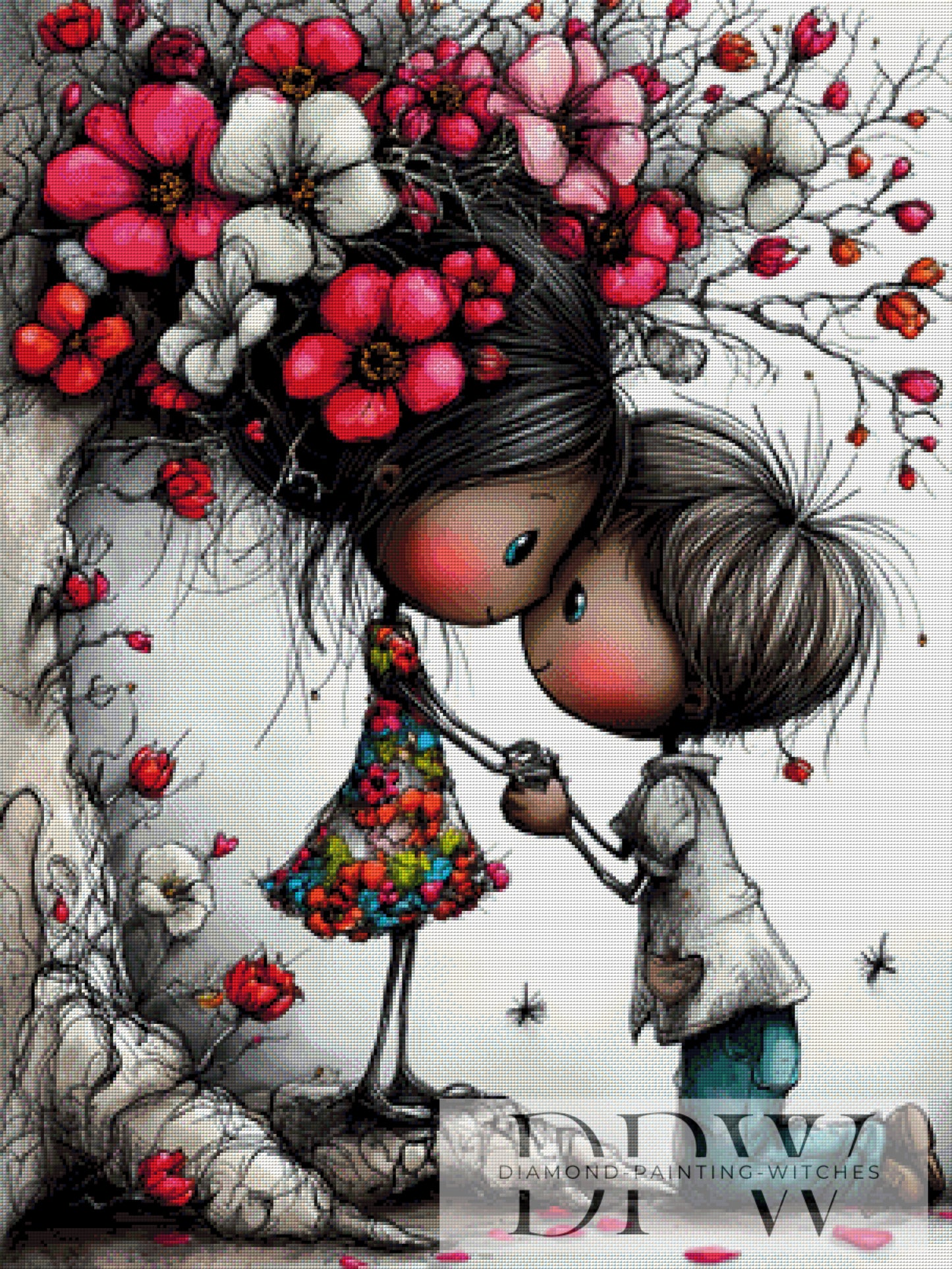 Erste Liebe by QN 75x100cm mit 240 Farben DPW-355