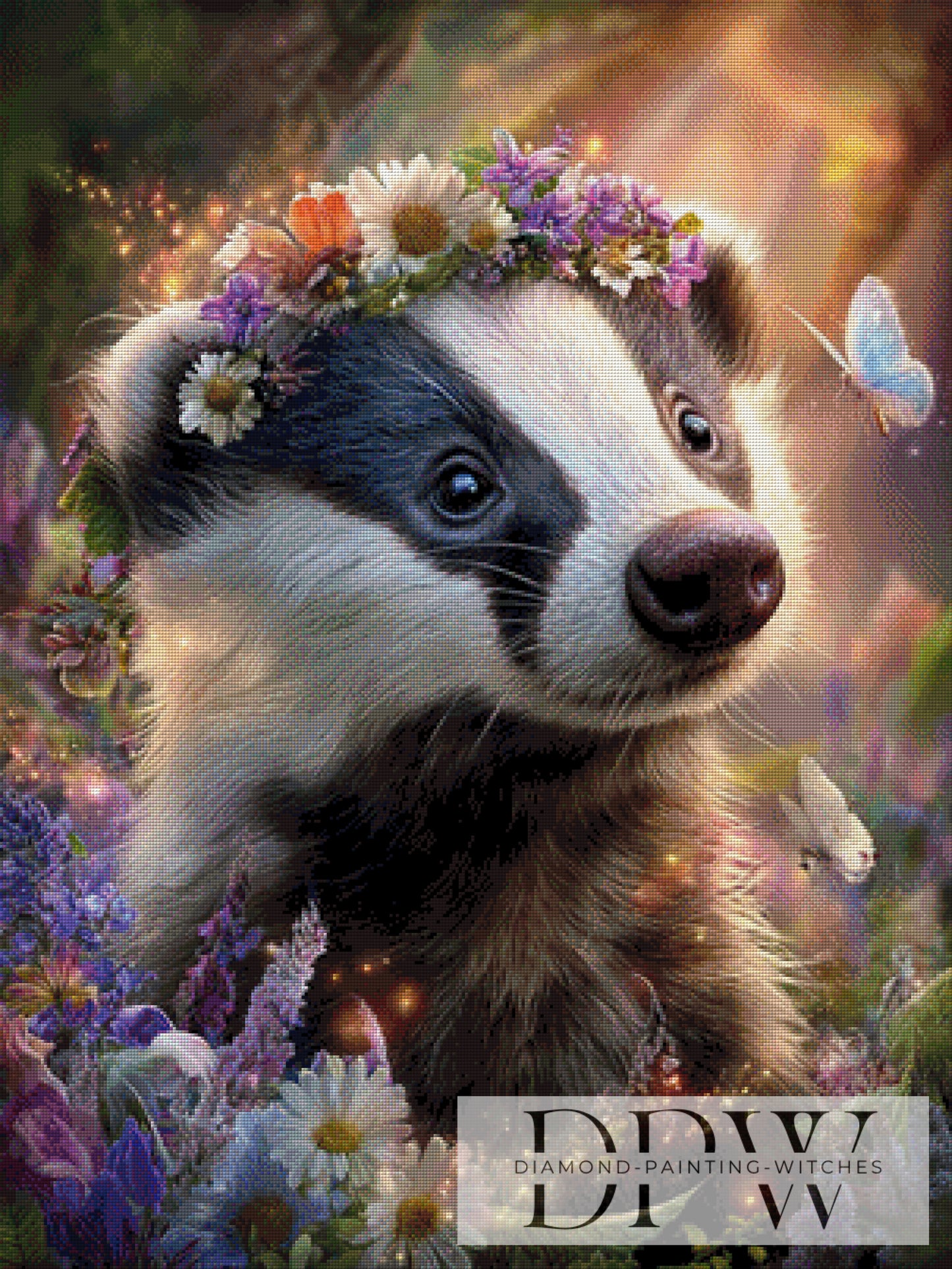 Kleiner Blumenkönig by Maggie 75x100cm mit 260 Farben DPW-3566