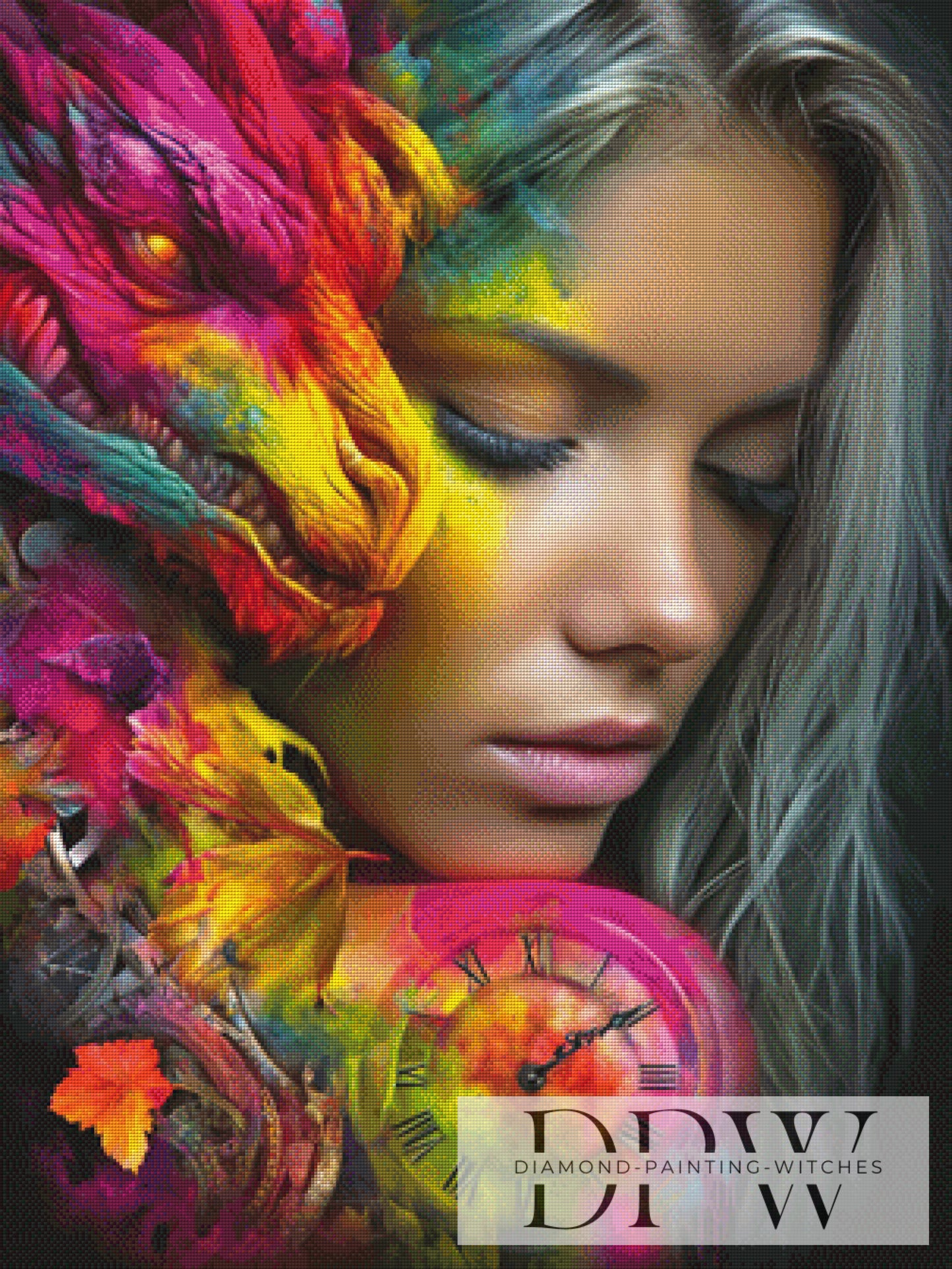 Time stands still by Elly_A.I. 75x100cm mit 350 Farben DPW-3574