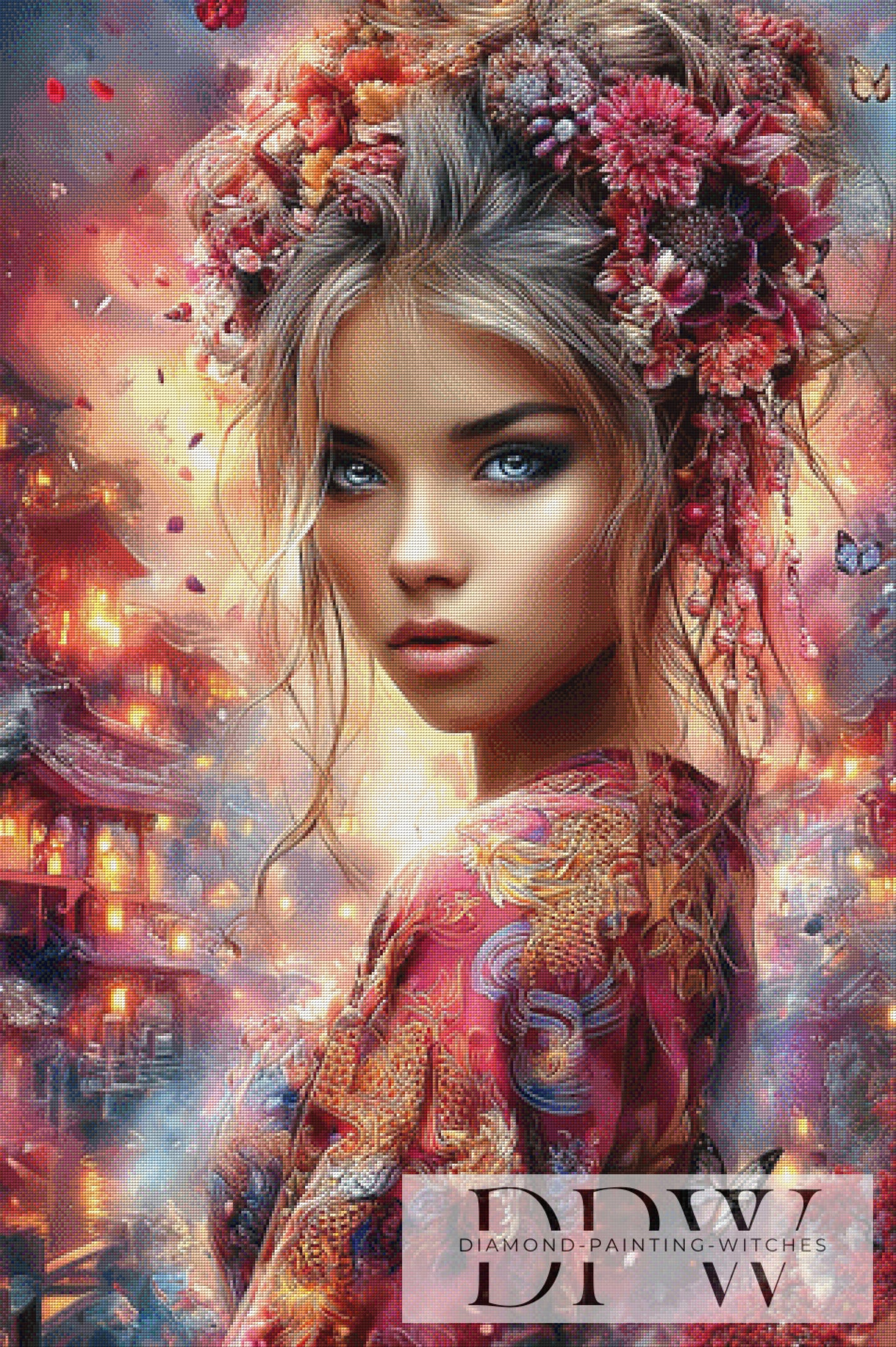 Ayame no Hikari 菖蒲の光 by Elly_A.I. 80x120cm mit 260 Farben DPW-3581