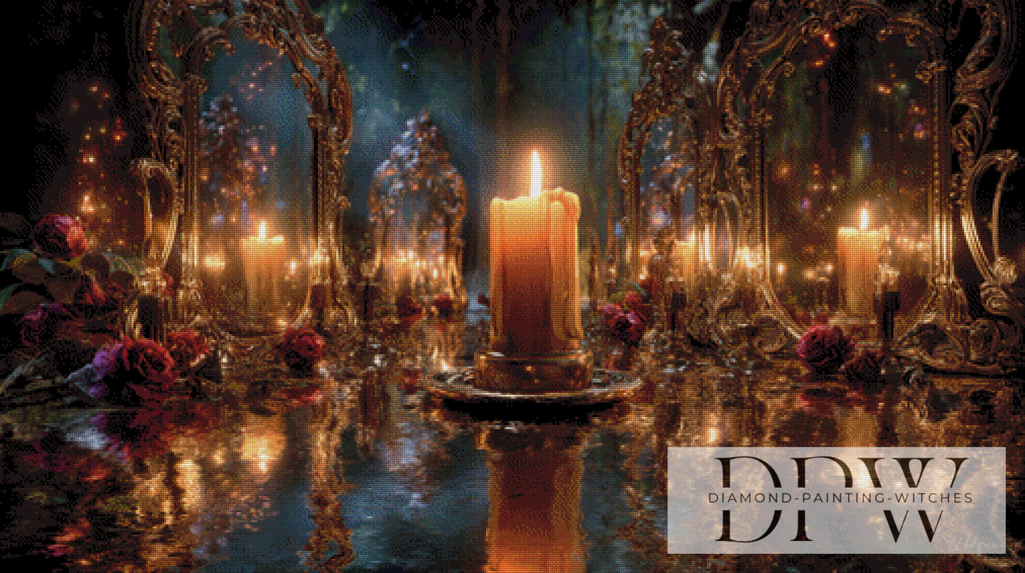 Gothic Candle by Pixxel Pics 125x70cm mit 190 Farben DPW-358
