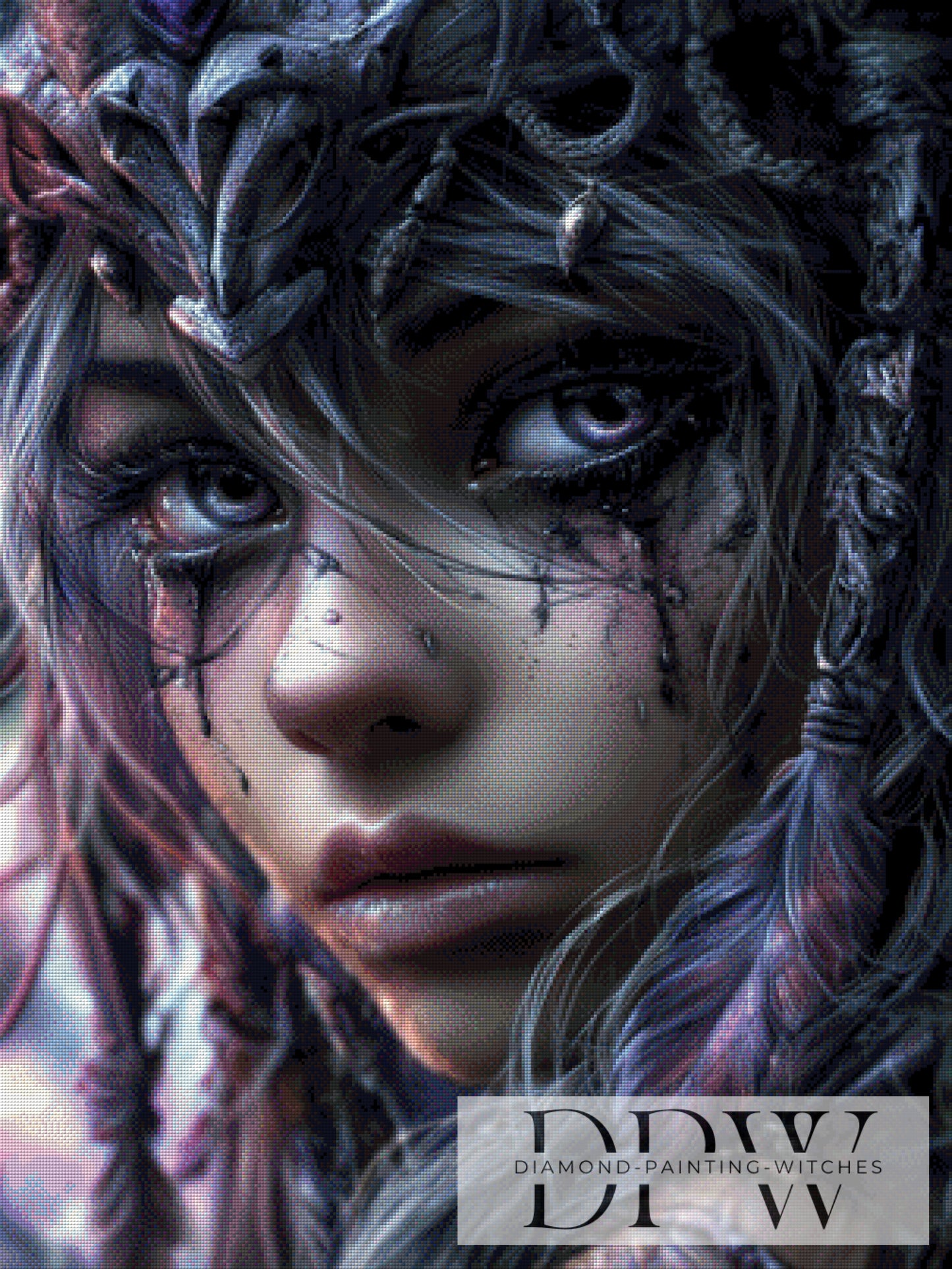 Tränen aus Silberlicht by _Sweet_Loco_AI 75x100cm mit 120 Farben DPW-3598