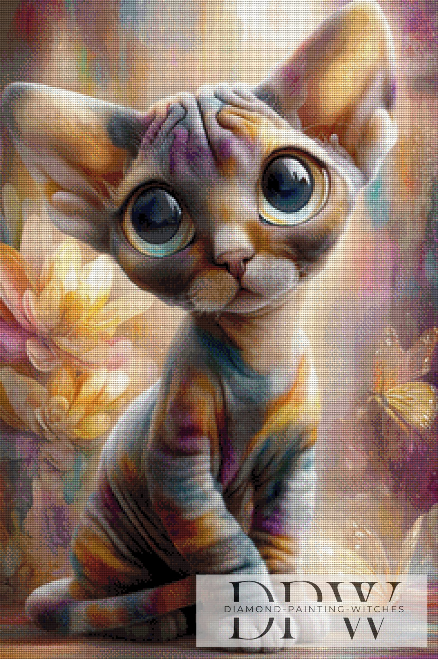 Sphynx Katze by Casalla Vendetta 60x90cm mit 220 Farben DPW-3623