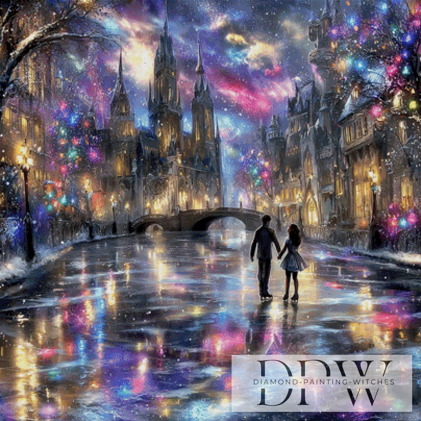 Romanze im Winter by Casalla Vendetta 100x100cm mit 290 Farben DPW-3624