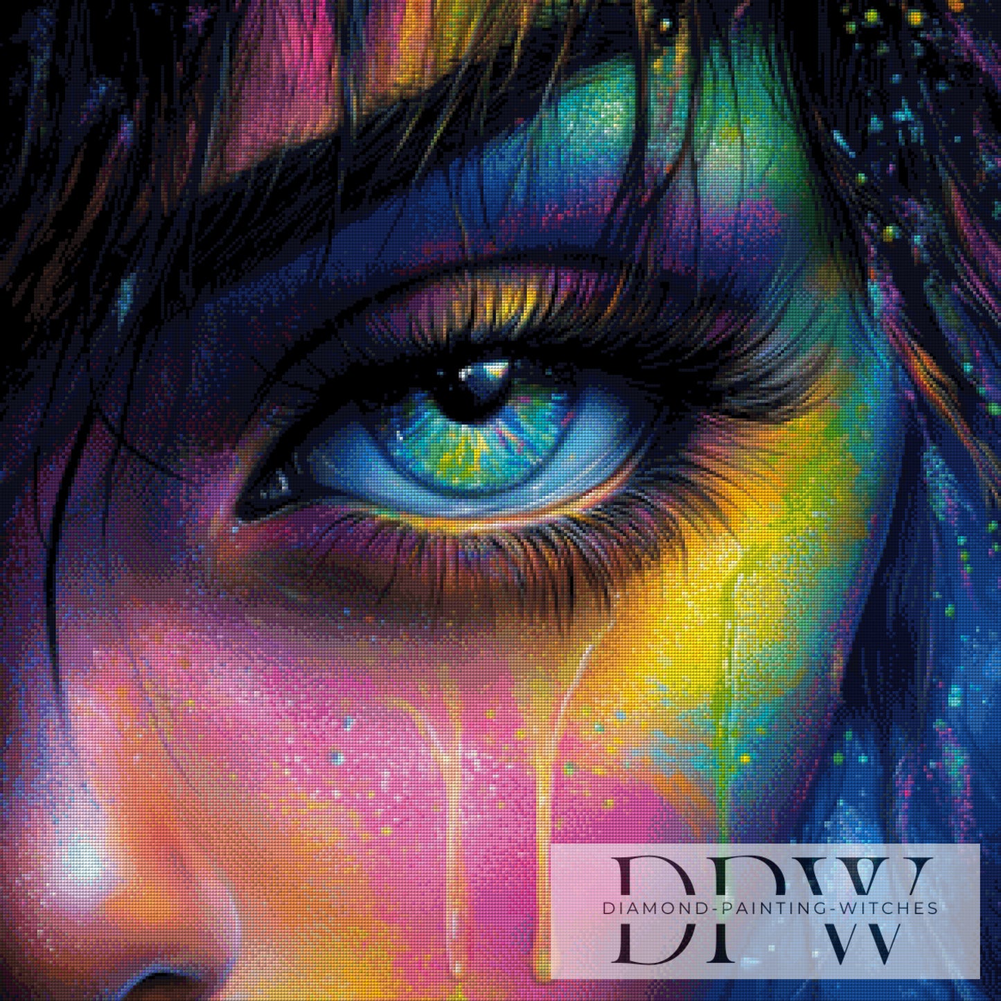 Bunter Blick by _Sweet_Loco_AI 80x80cm mit 333 Farben DPW-3653