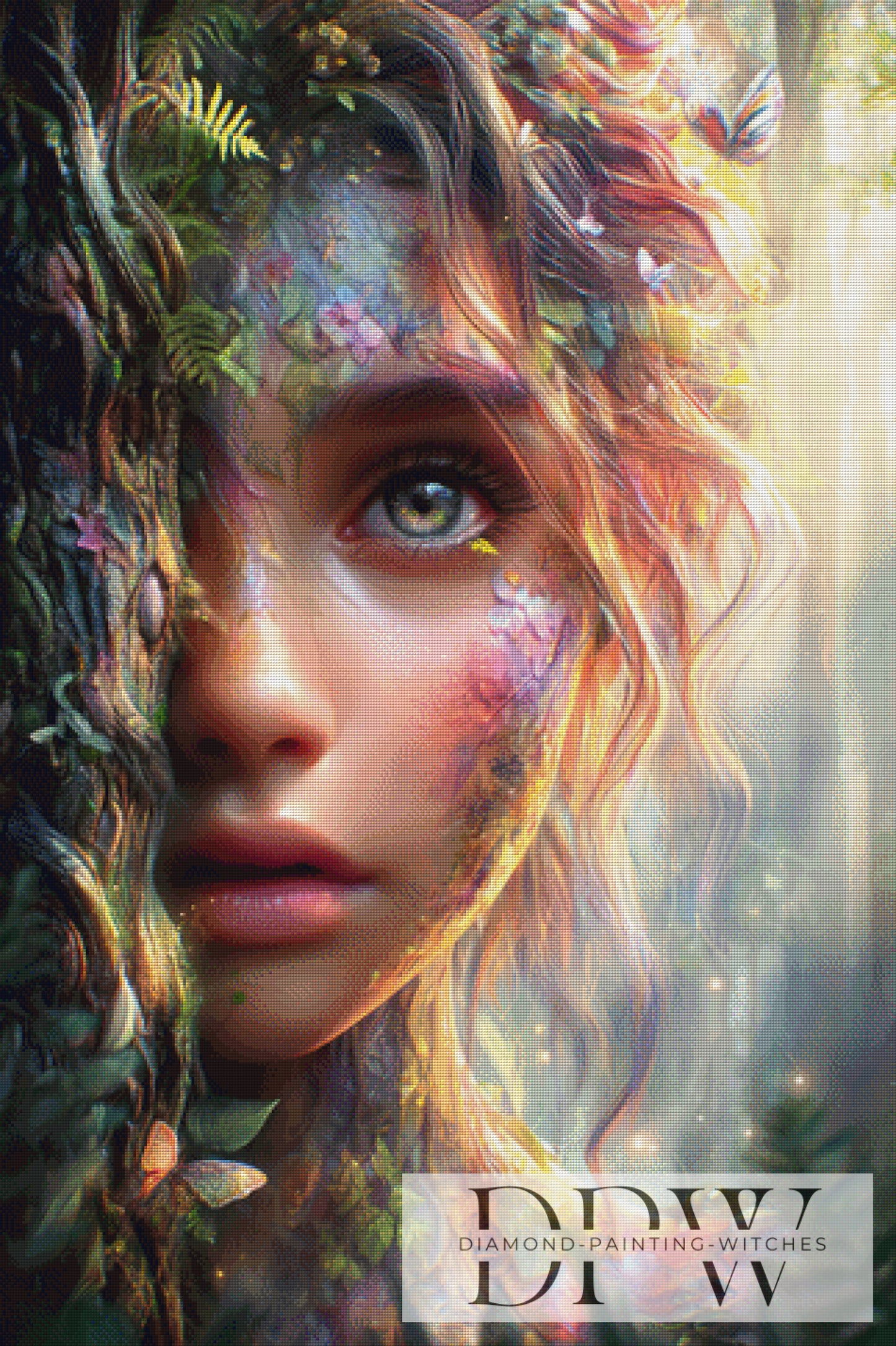 Forest Girl by ellufija 80x120cm mit 300 Farben DPW-3657