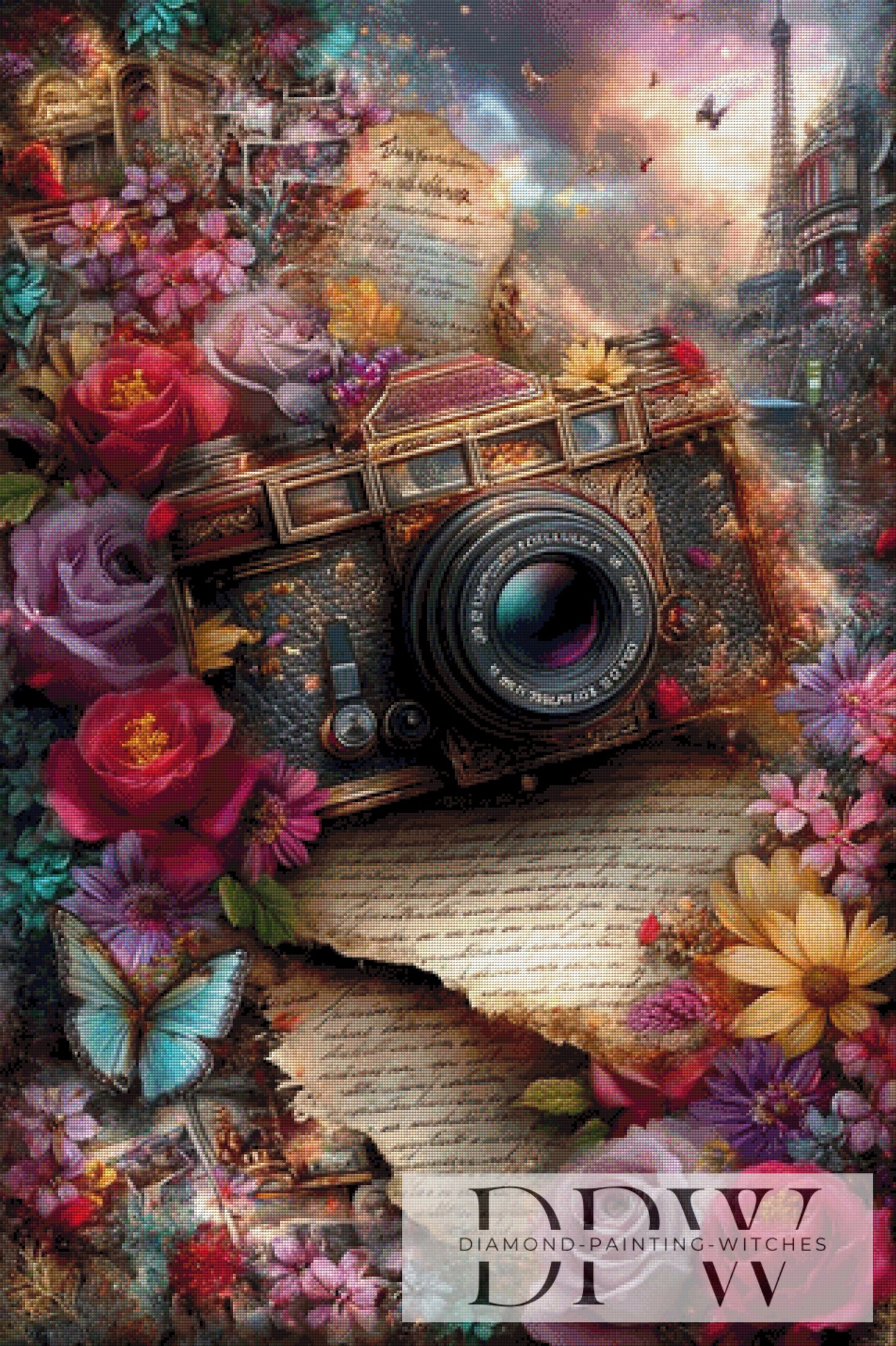 Vintage Kamera by ellufija 80x120cm mit 320 Farben DPW-3695