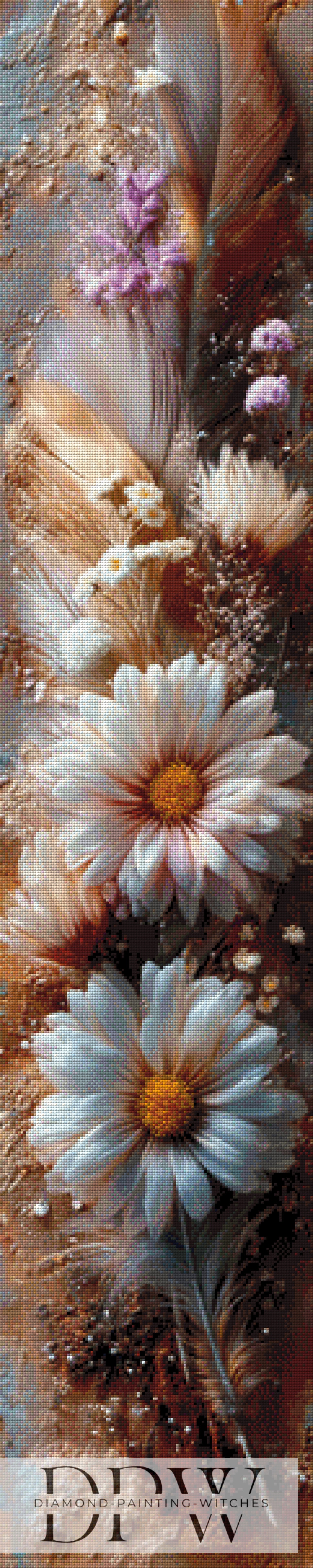 Federblüten by theA.art 30x150cm mit 160 Farben DPW-3699