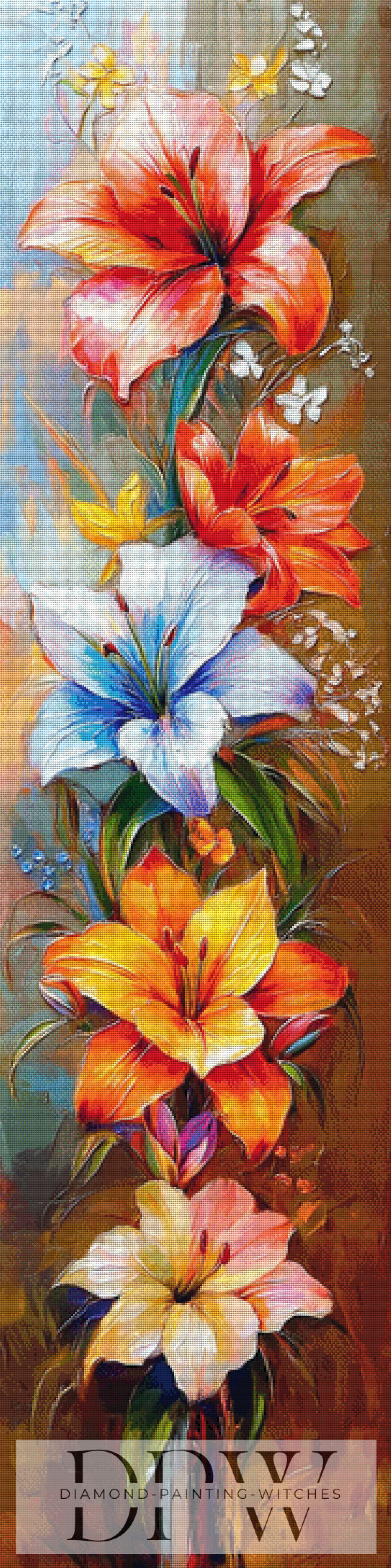 Lilienturm Deluxe by Catill 45x180cm mit 399 Farben DPW_3717