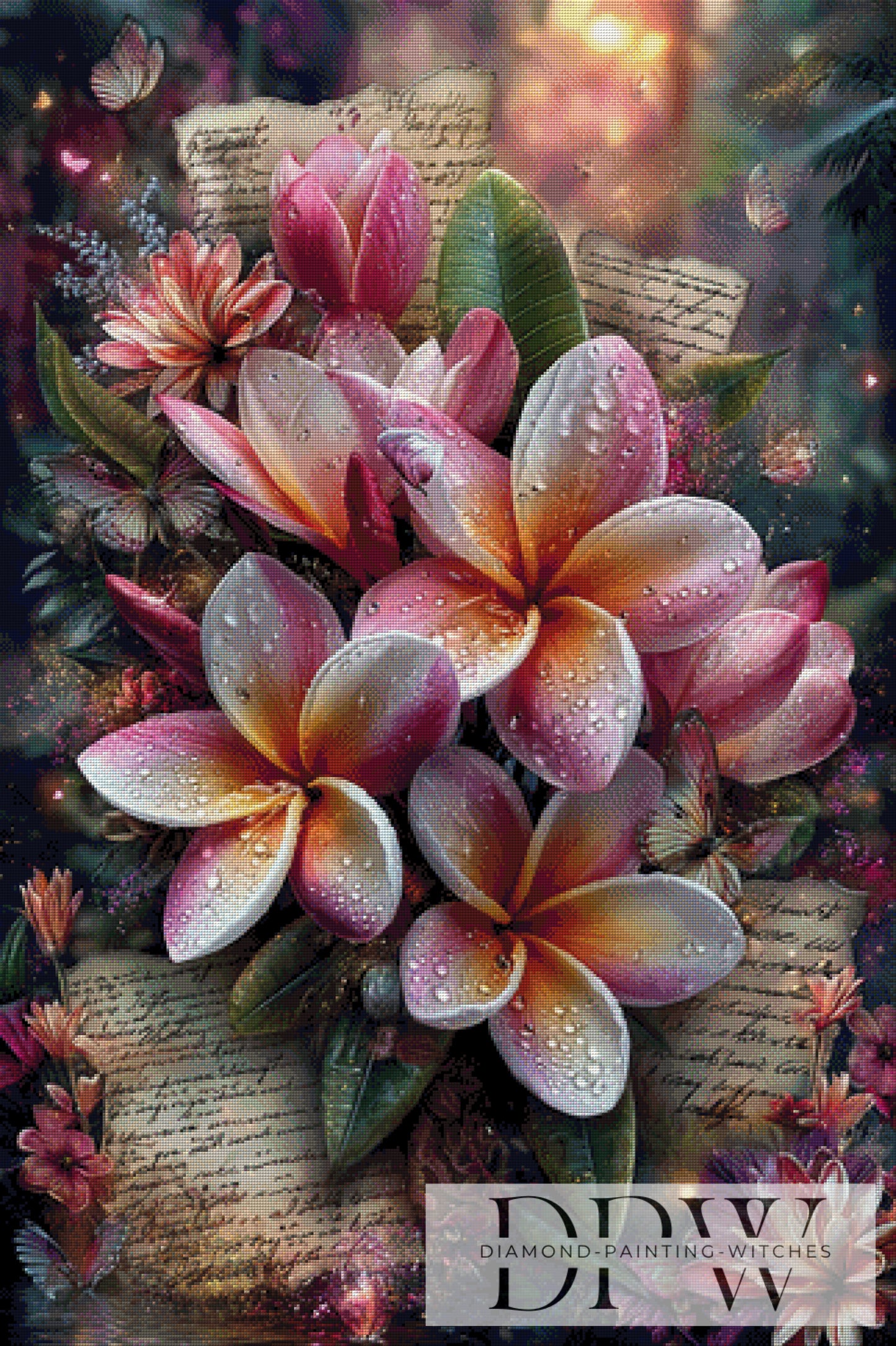 Vintage Frangis by ellufija 80x120cm mit 290 Farben DPW-3728