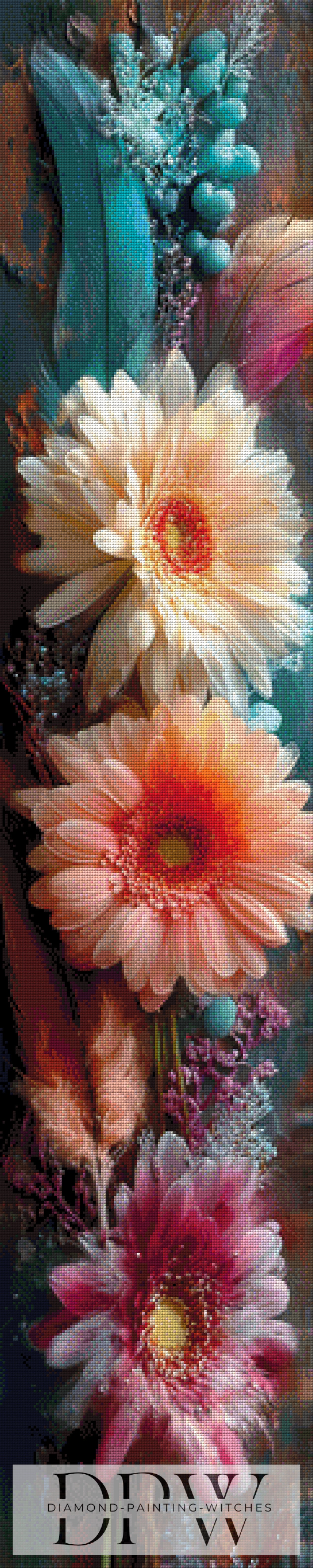 Gerbera by theA.art 30x150cm mit 300 Farben DPW-3735
