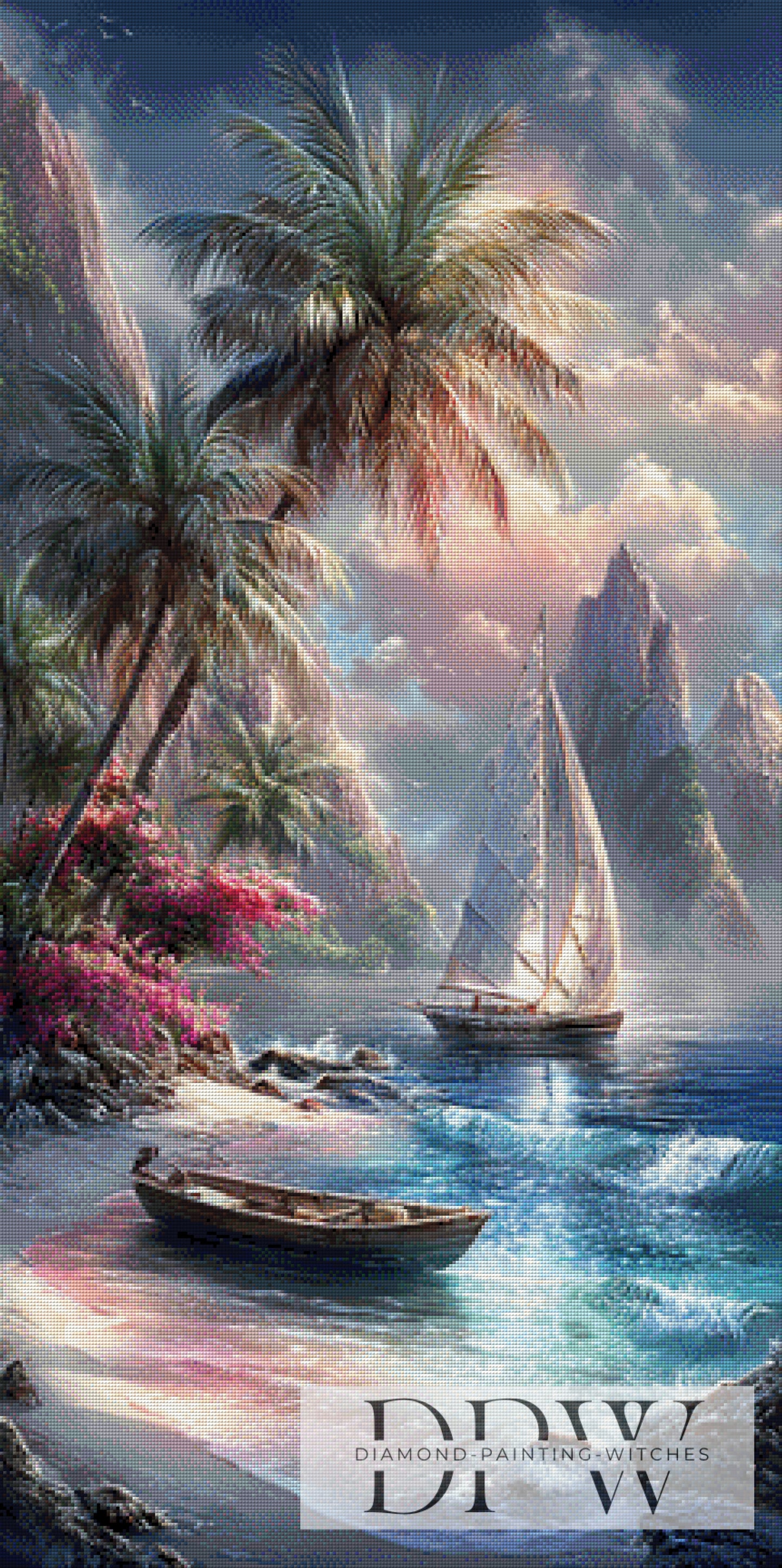 Karibischer Traum by ellufija 60x120cm mit 260 Farben DPW-3742