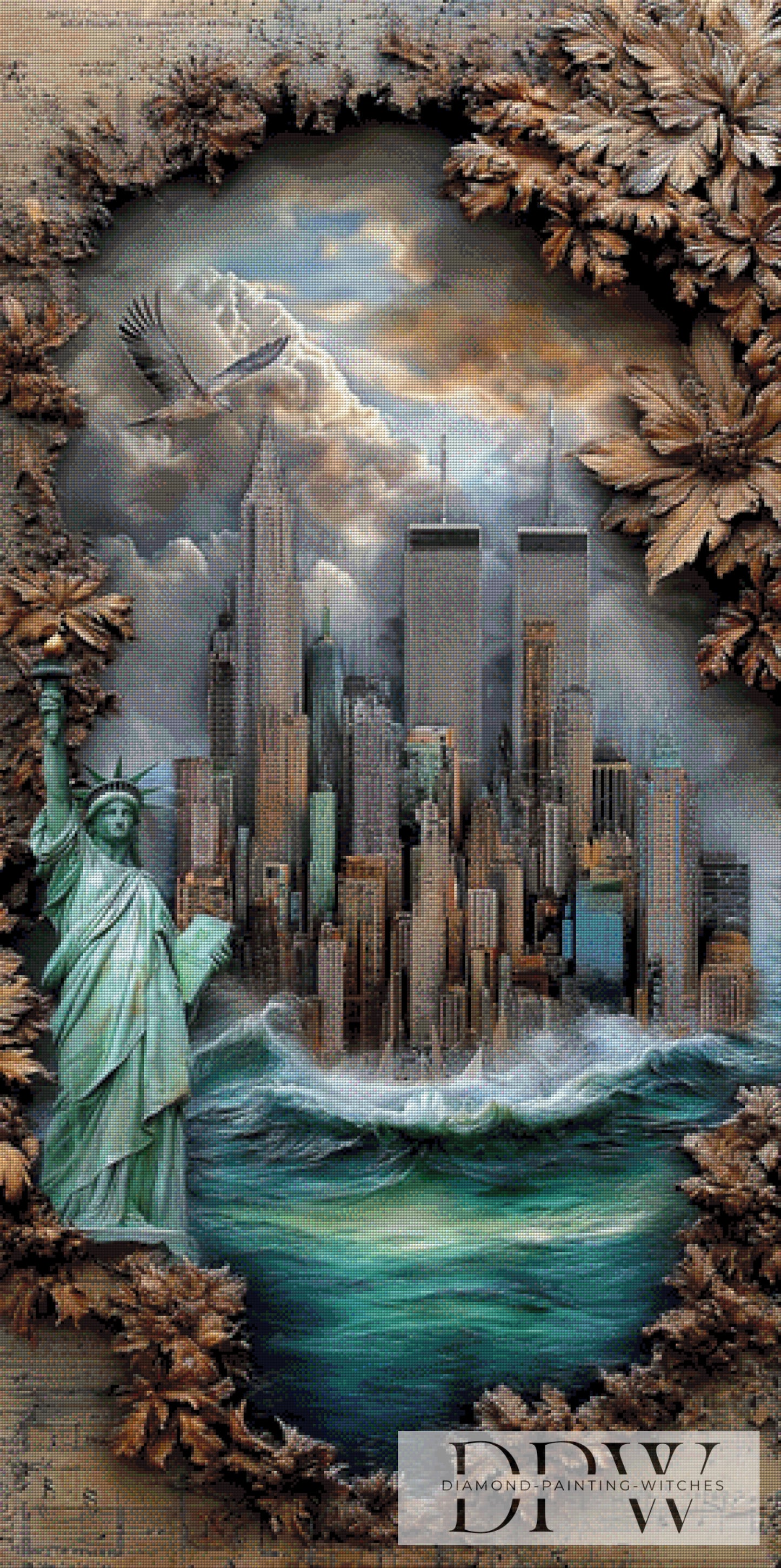 Manhatten II by Elly_A.I. 70x140cm mit 190 Farben DPW-3750