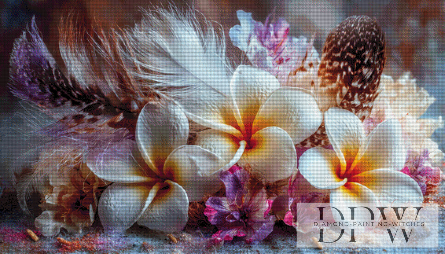 Kuss der Inselblüten by theA.art 100x60cm mit 230 Farben DPW-3771