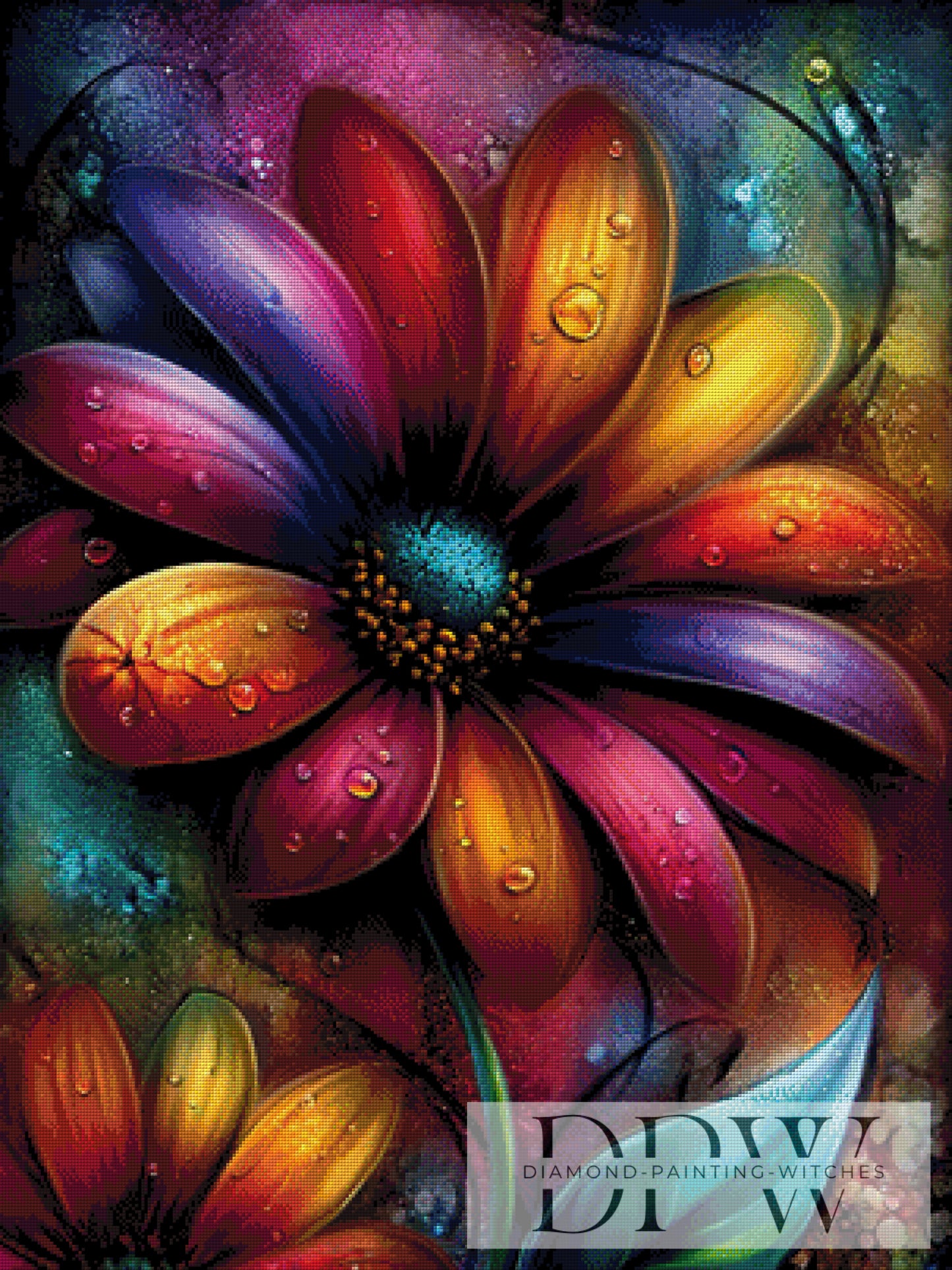 Flamme der Farben by Elly_A.I 75x100cm mit 340 Farben DPW-3785