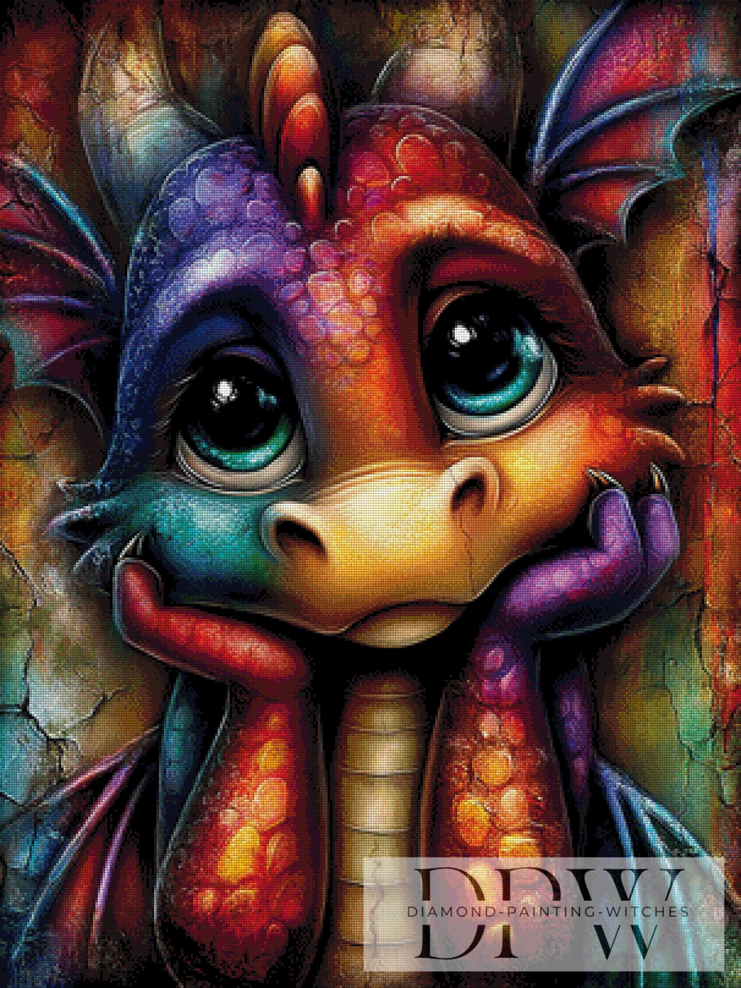 Funkenfritze by Elly_A.I 75x100cm mit 350 Farben DPW-3786